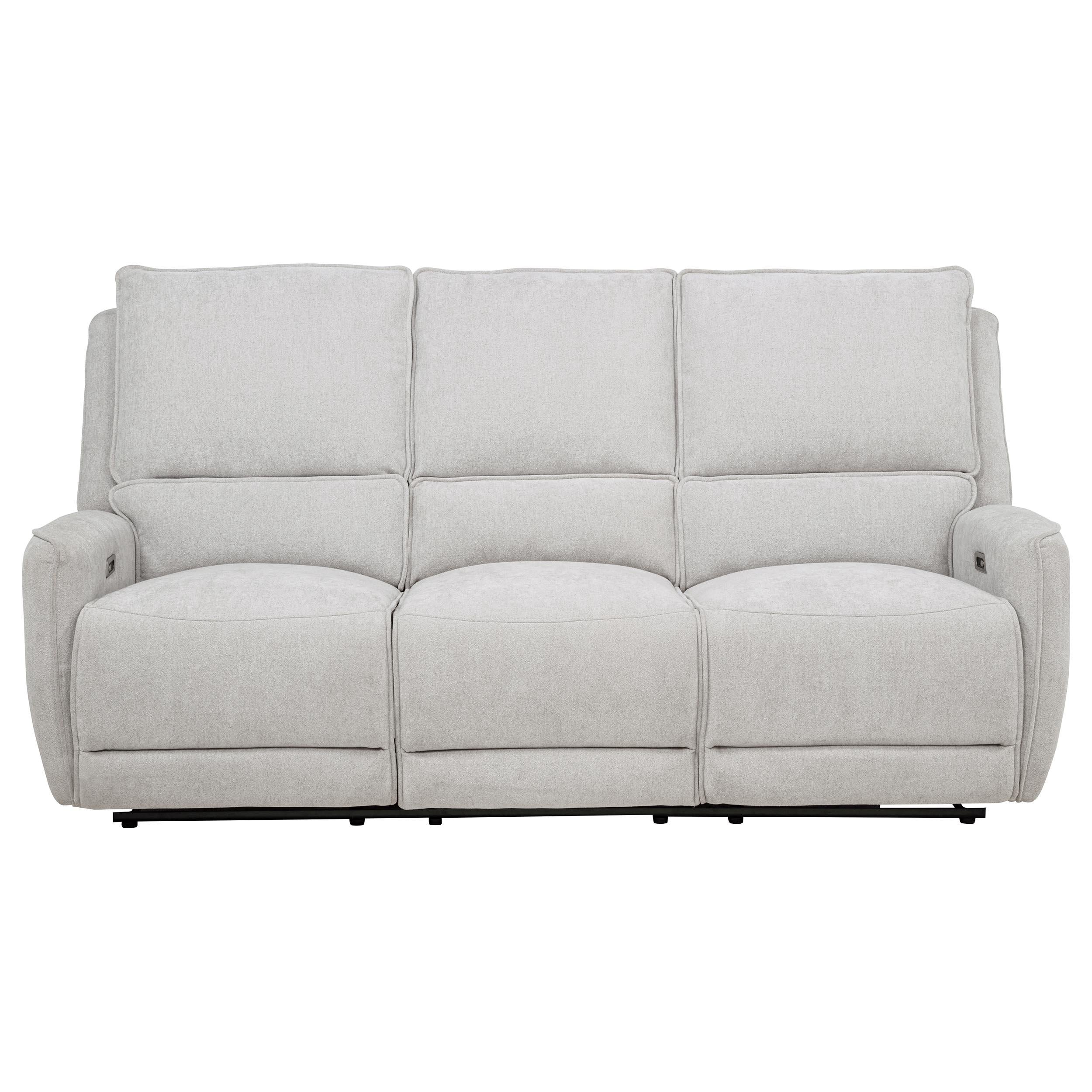 Sylmar Chenille Upholstered Power Reclining Sofa Dove Grey - 610521P