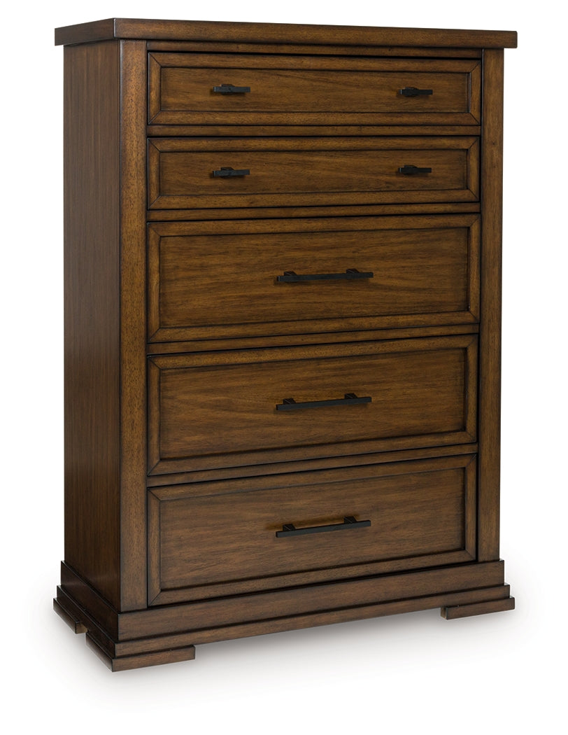 Taffenbrook Medium Brown Chest of Drawers from Ashley - Luna Furniture