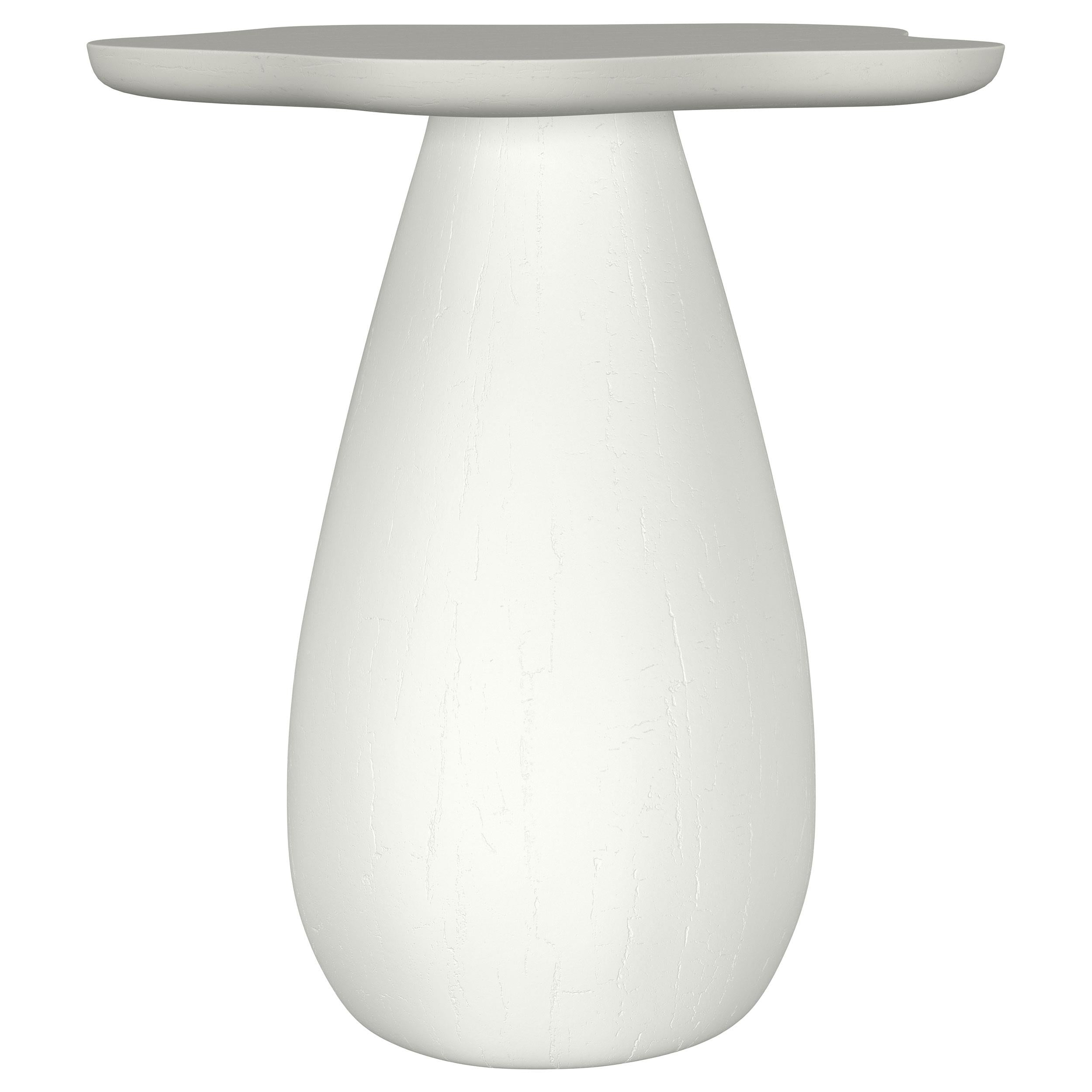 TBA 22-inch Engineered Wood Cloud Shaped Side Table Off White - 930616