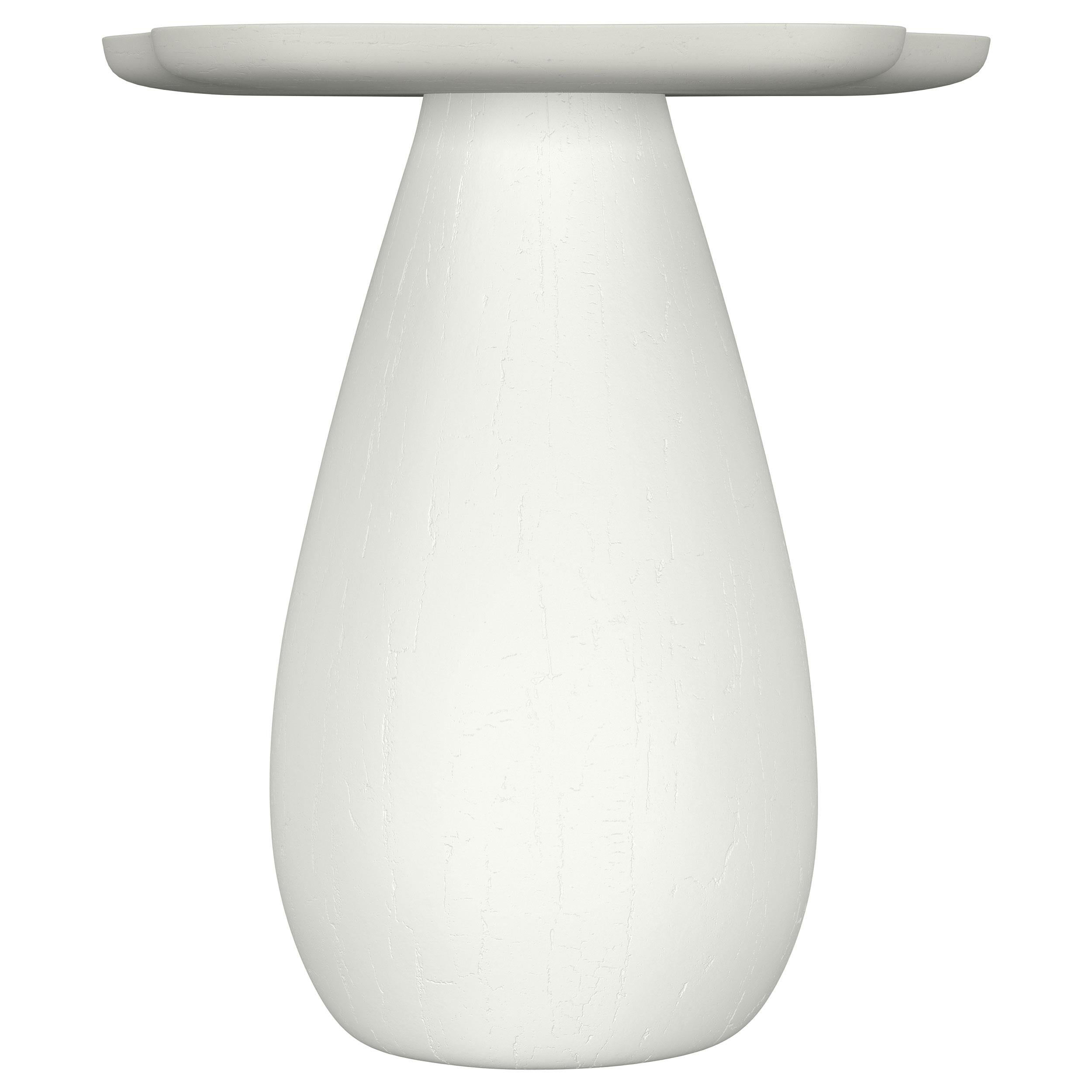 TBA 22-inch Engineered Wood Cloud Shaped Side Table Off White - 930616