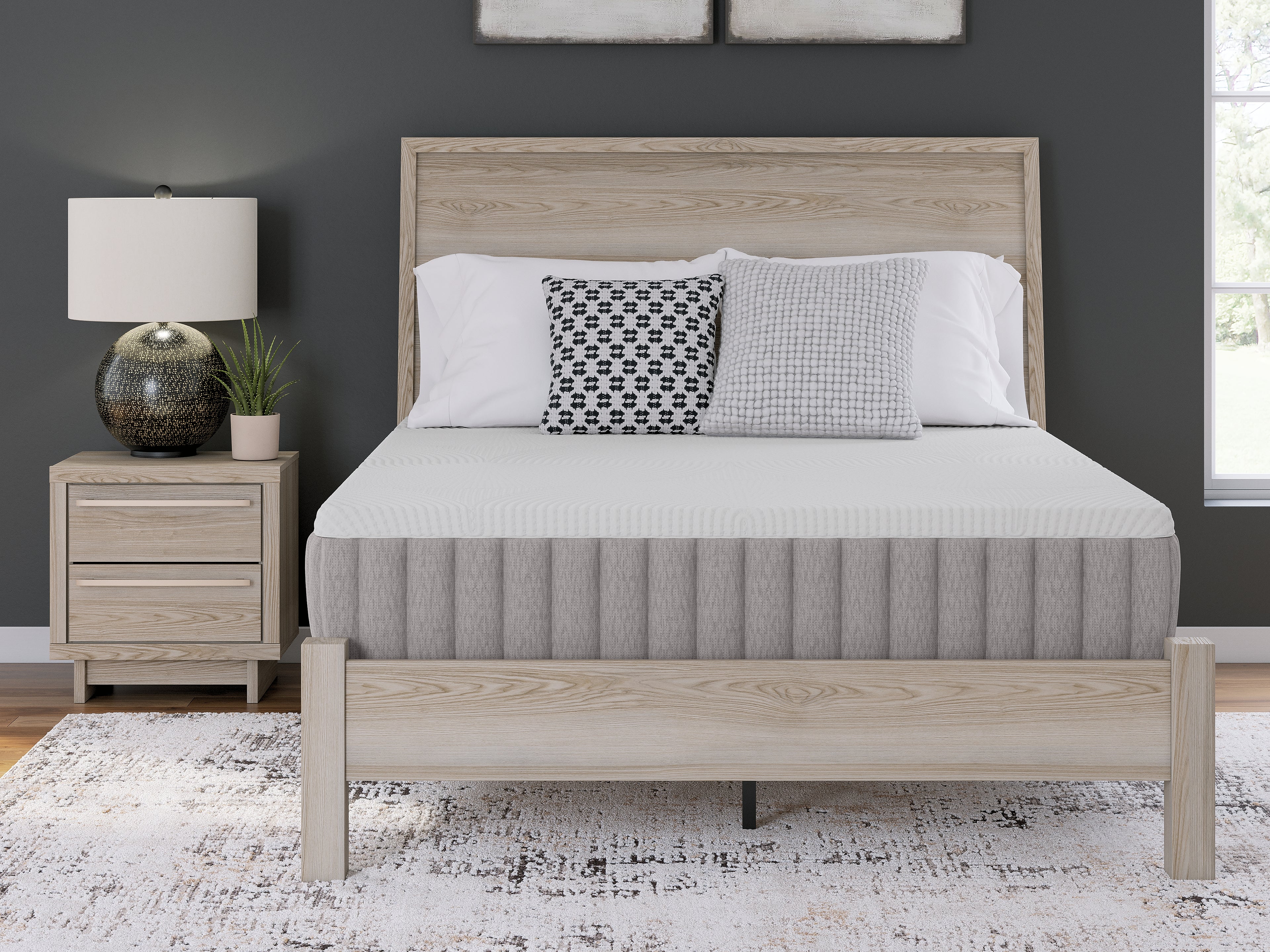 Terra Sleep Medium White Queen Mattress - M52331