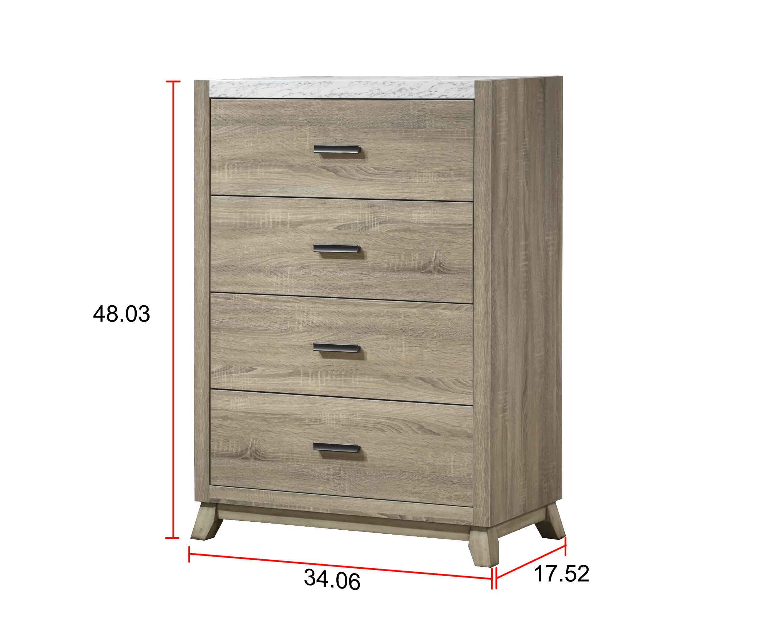 Tilston Natural Panel Bedroom Set - SET | B3400-Q-HB | B3400-Q-FB | B3400-KQ-RAIL | B3400-2 | B3400-4 - Bien Home Furniture & Electronics