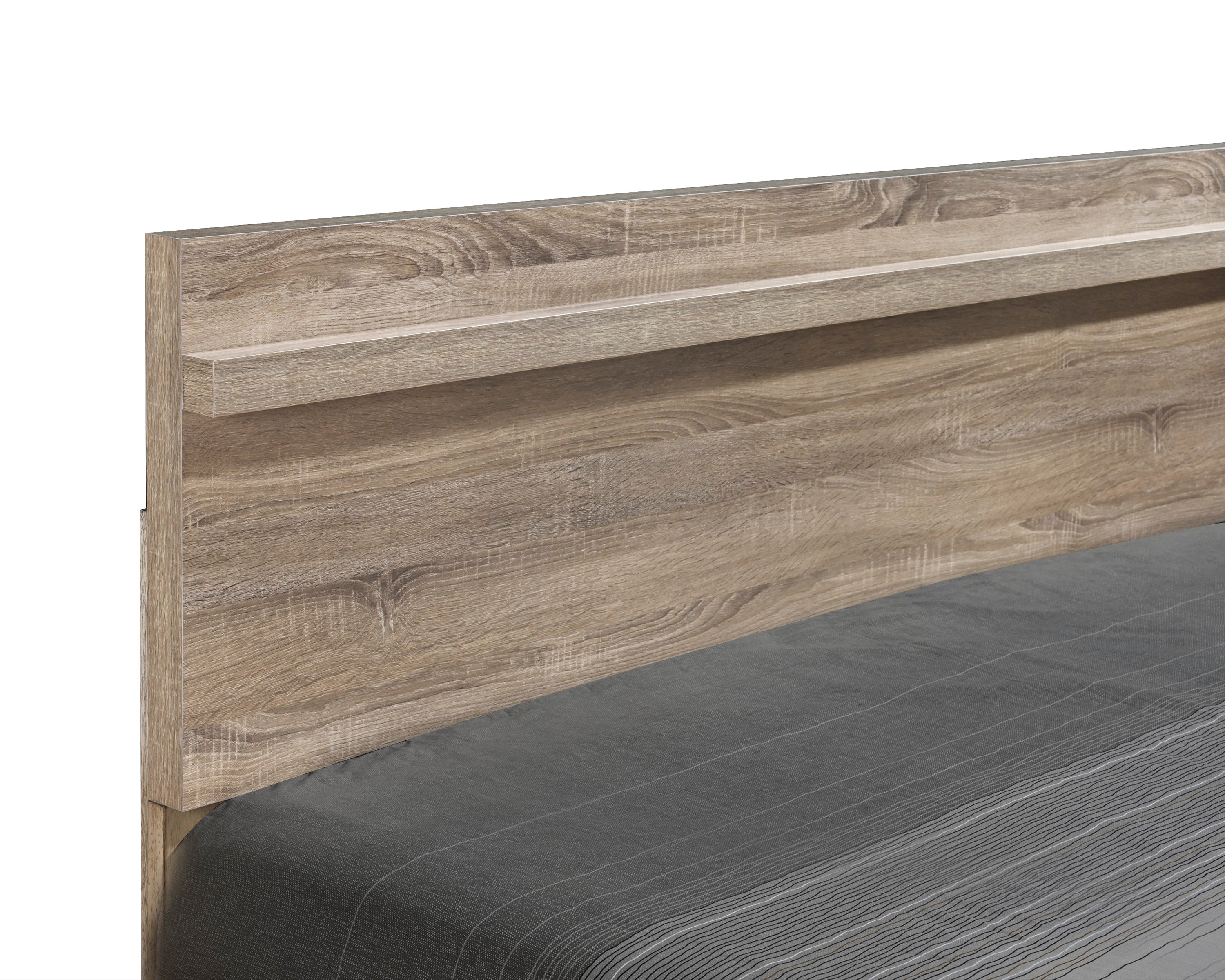 Tilston Natural Queen Panel Bed - SET | B3400-Q-HB | B3400-Q-FB | B3400-KQ-RAIL - Bien Home Furniture &amp; Electronics