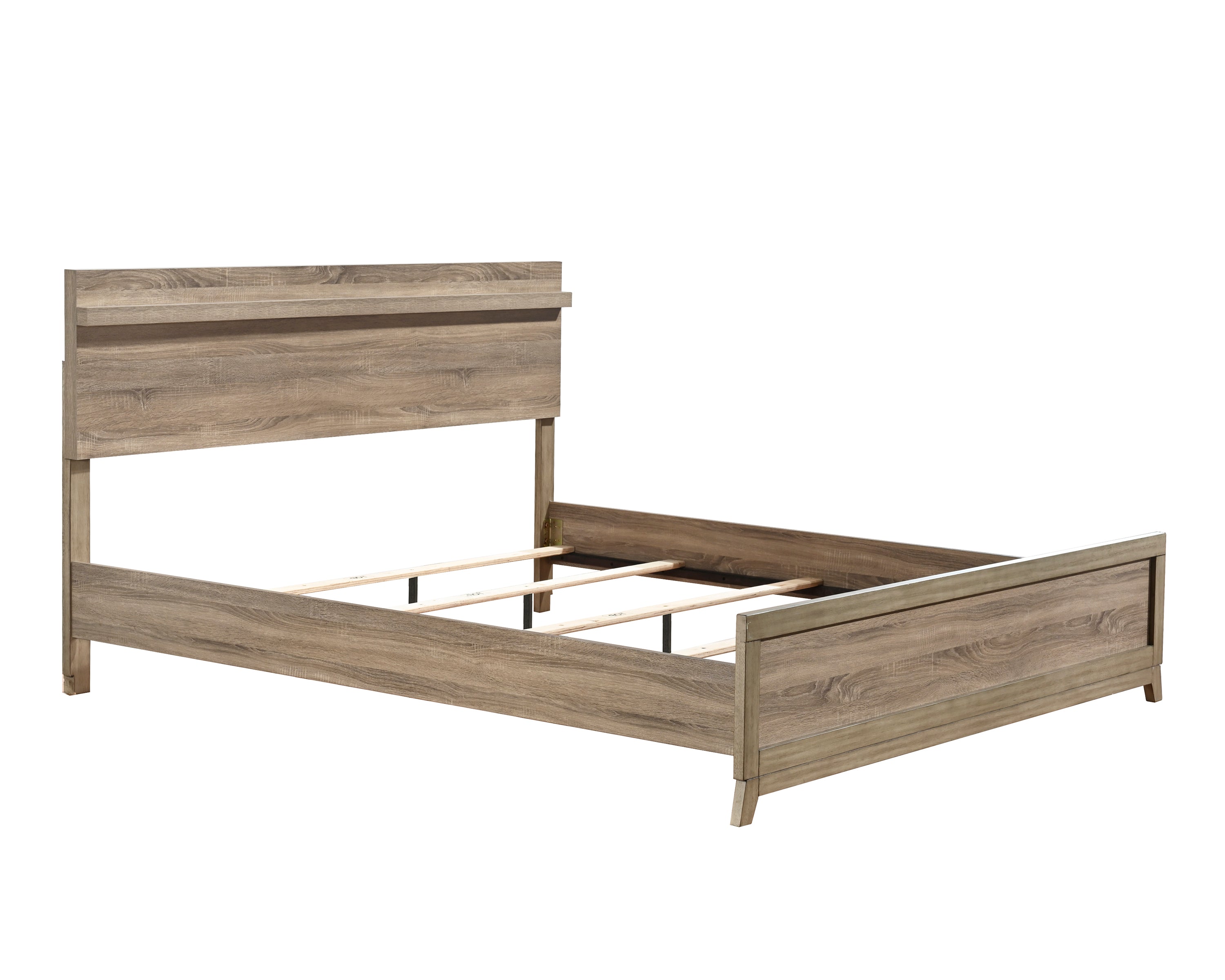 Tilston Natural Queen Panel Bed - SET | B3400-Q-HB | B3400-Q-FB | B3400-KQ-RAIL - Bien Home Furniture & Electronics