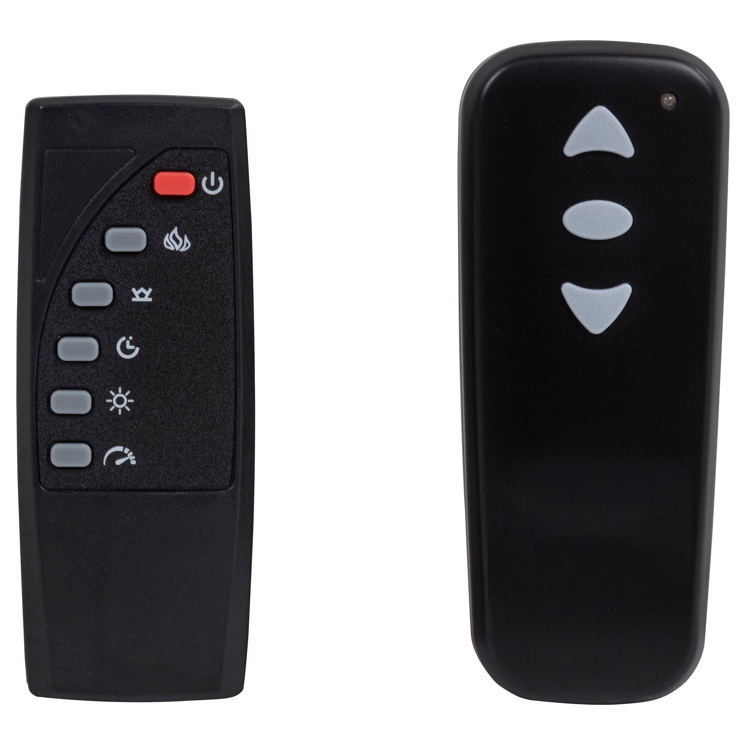 Tisdall Queen Flame Visualizer Wingback TV Bed Black - 315868BLKQ