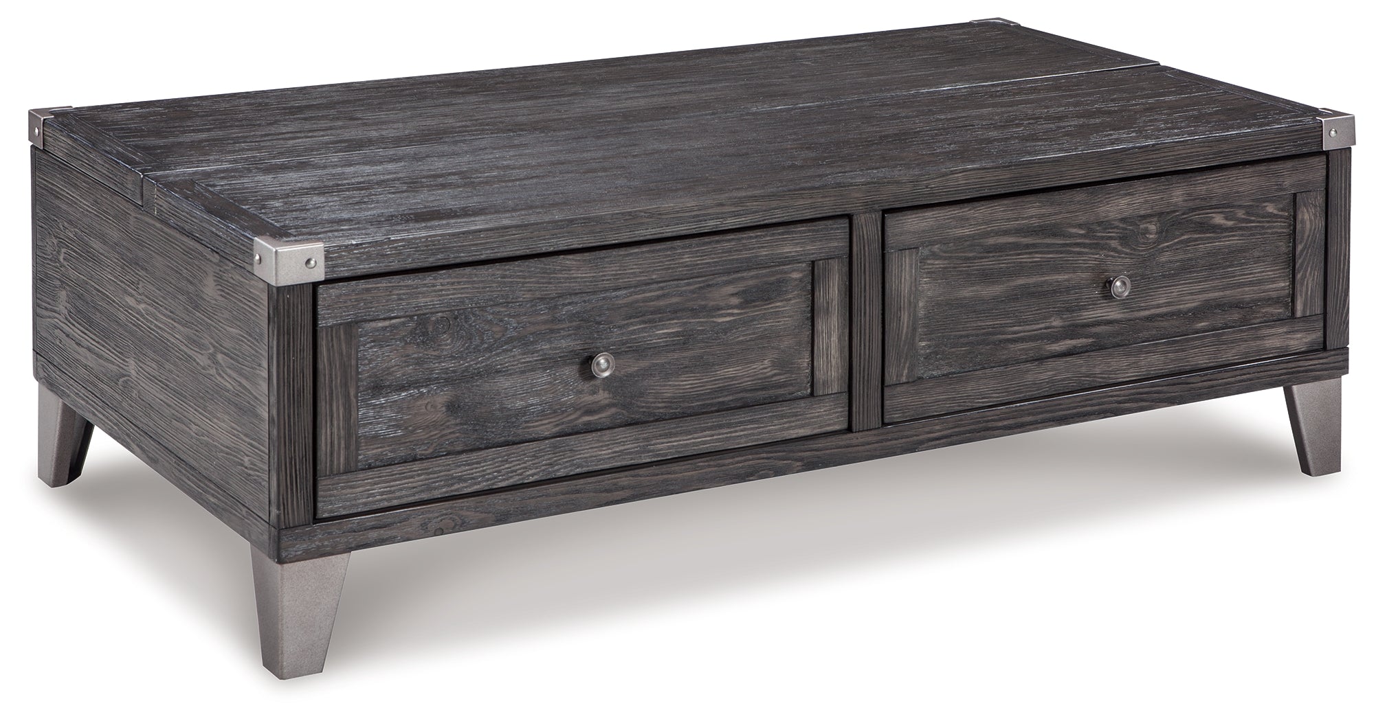 Todoe Coffee Table with 1 End Table in Dark Gray - PKG008763
