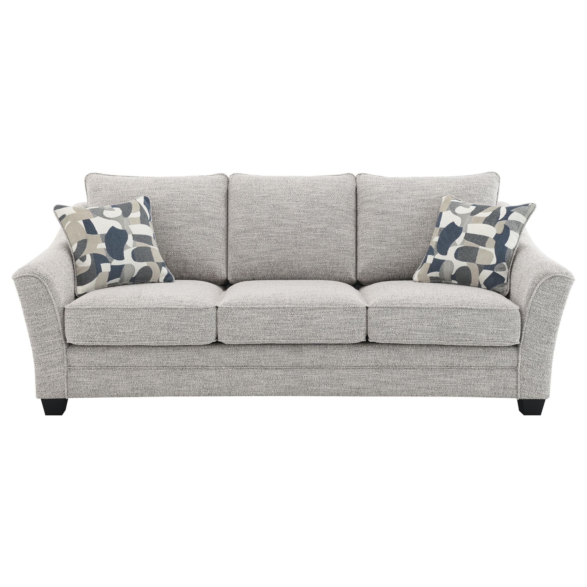 Tomkins Light Gray 3-Piece Boucle Upholstered Sofa Set from Coaster - Luna Furniture