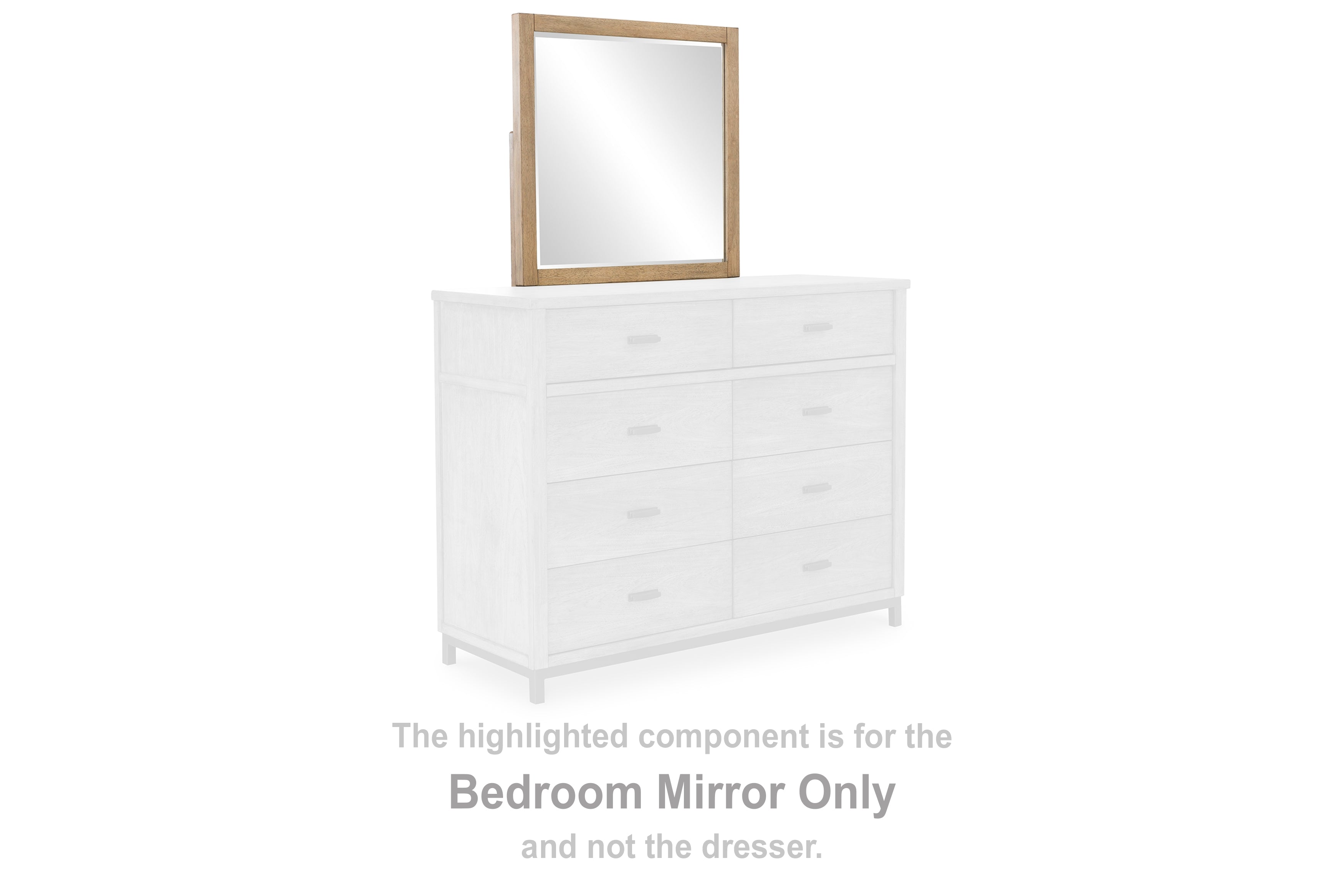 Tomtyn Light Brown Bedroom Mirror - B622-36