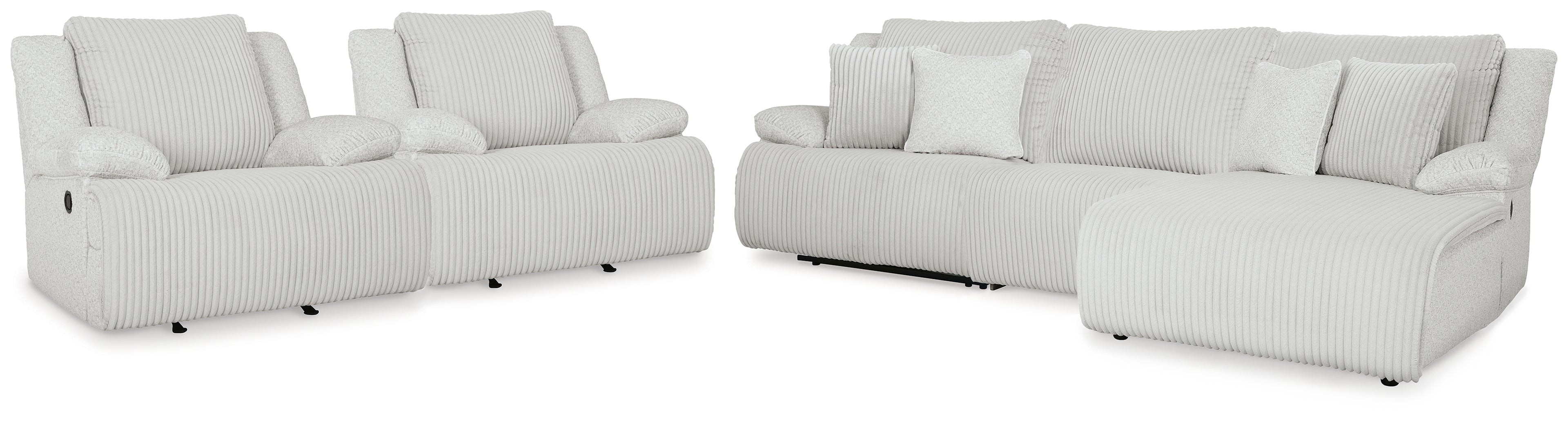 Top Tier 3-Piece Reclining Sectional and 2 Recliners - 92706U1