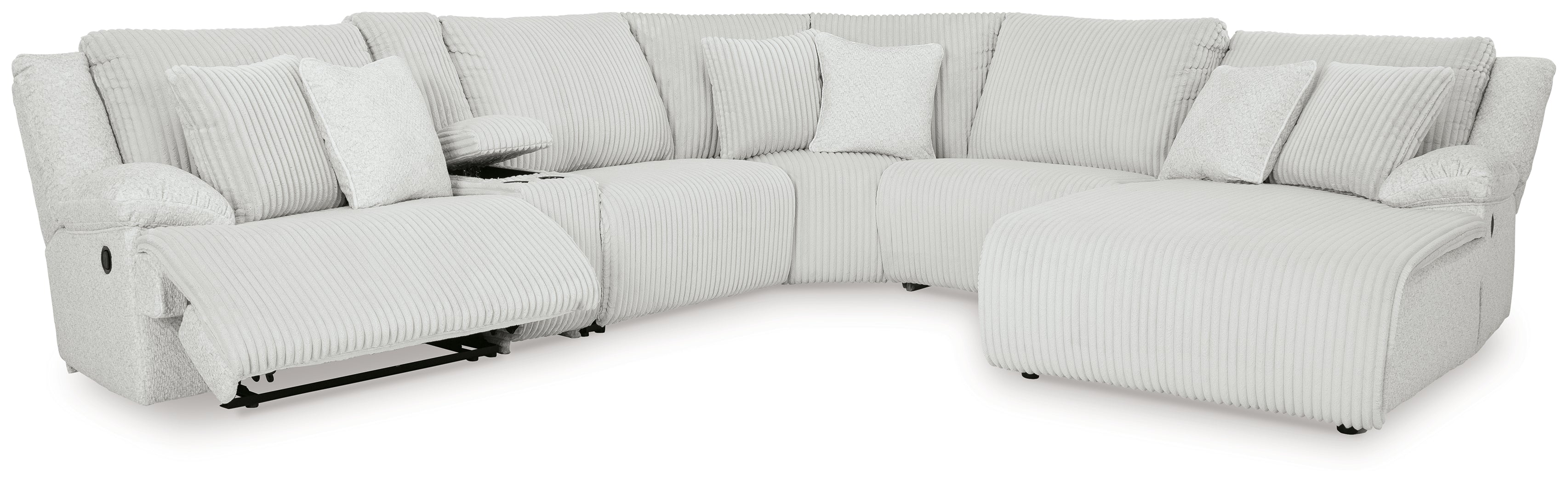Top Tier Alloy 6-Piece Reclining Sectional with Chaise - 92706S1