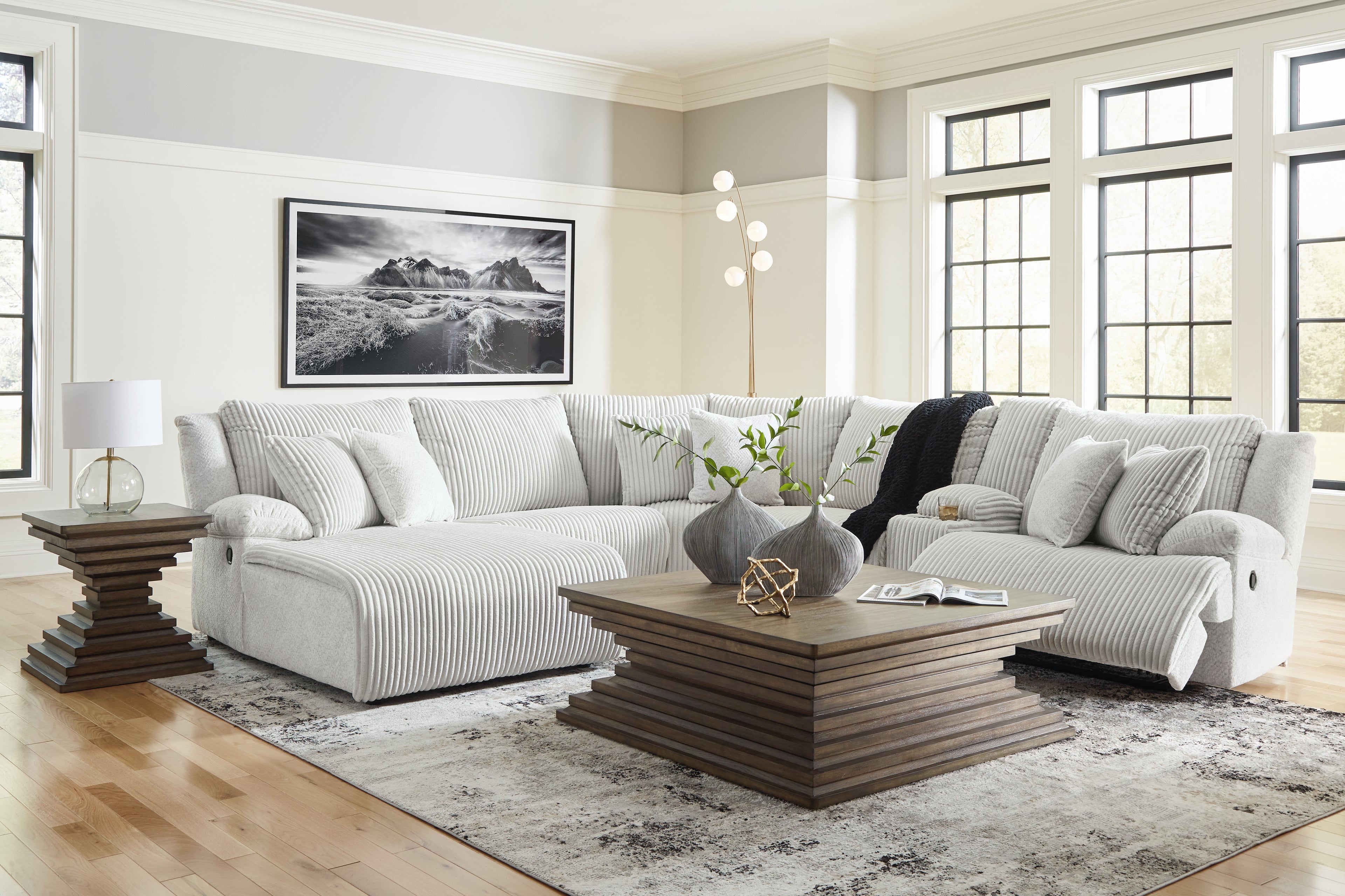 Top Tier Alloy 6-Piece Reclining Sectional with Chaise - 92706S2
