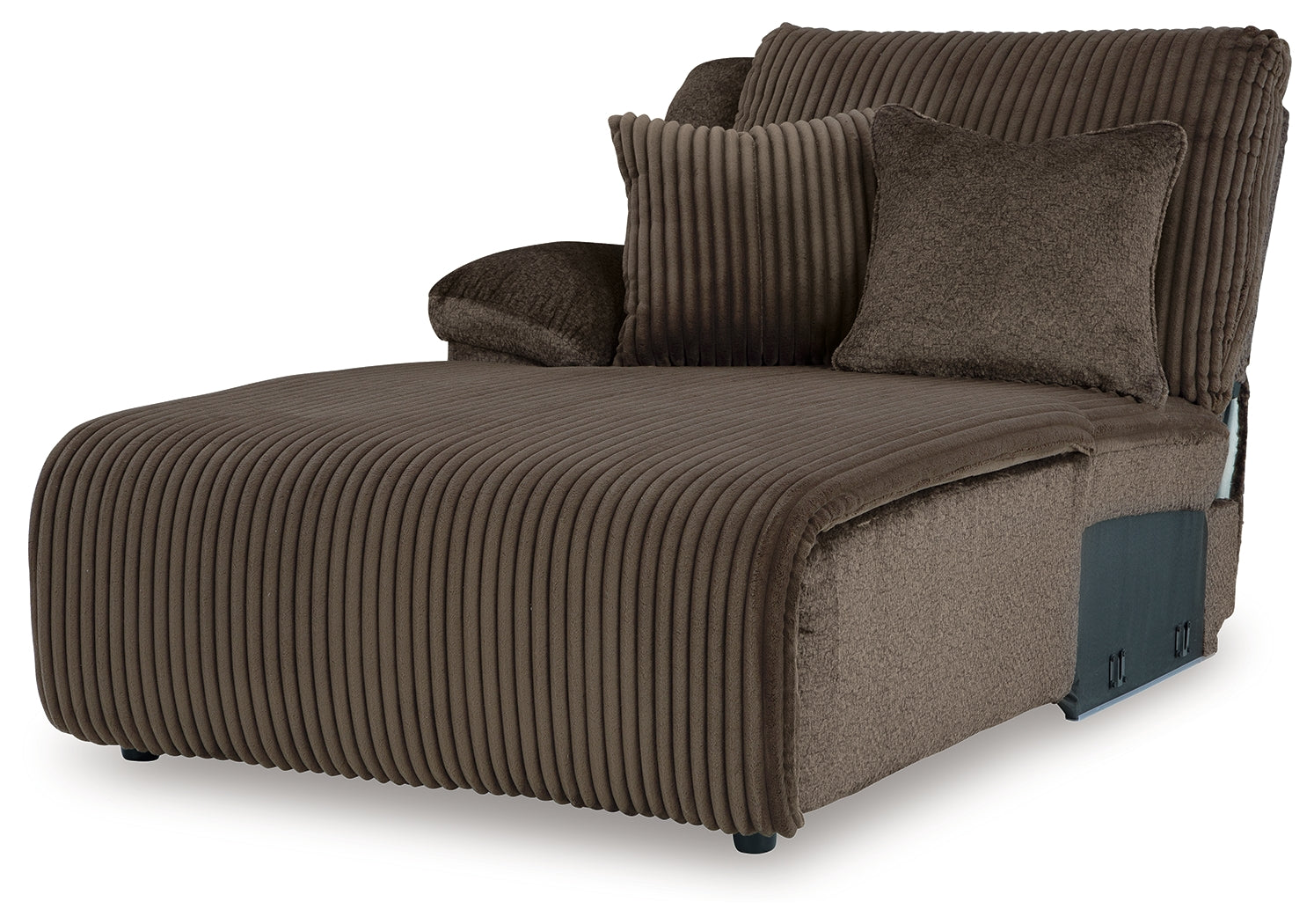 Top Tier Chocolate 3-Piece Sofa Chaise Sectional - 92705S11