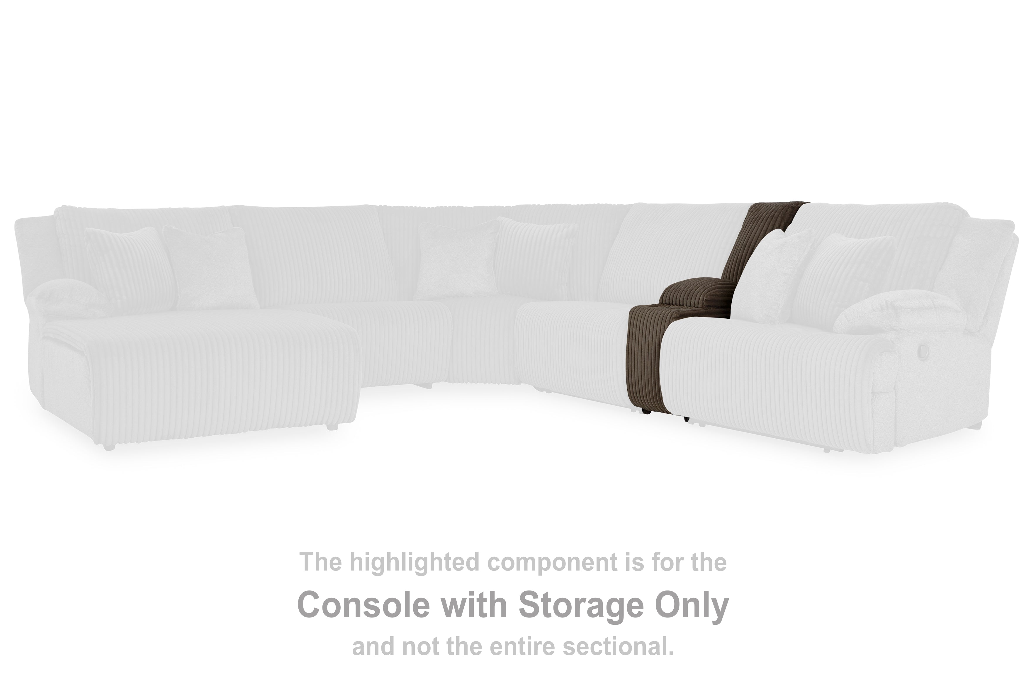 Top Tier Chocolate Console with Storage - 9270557