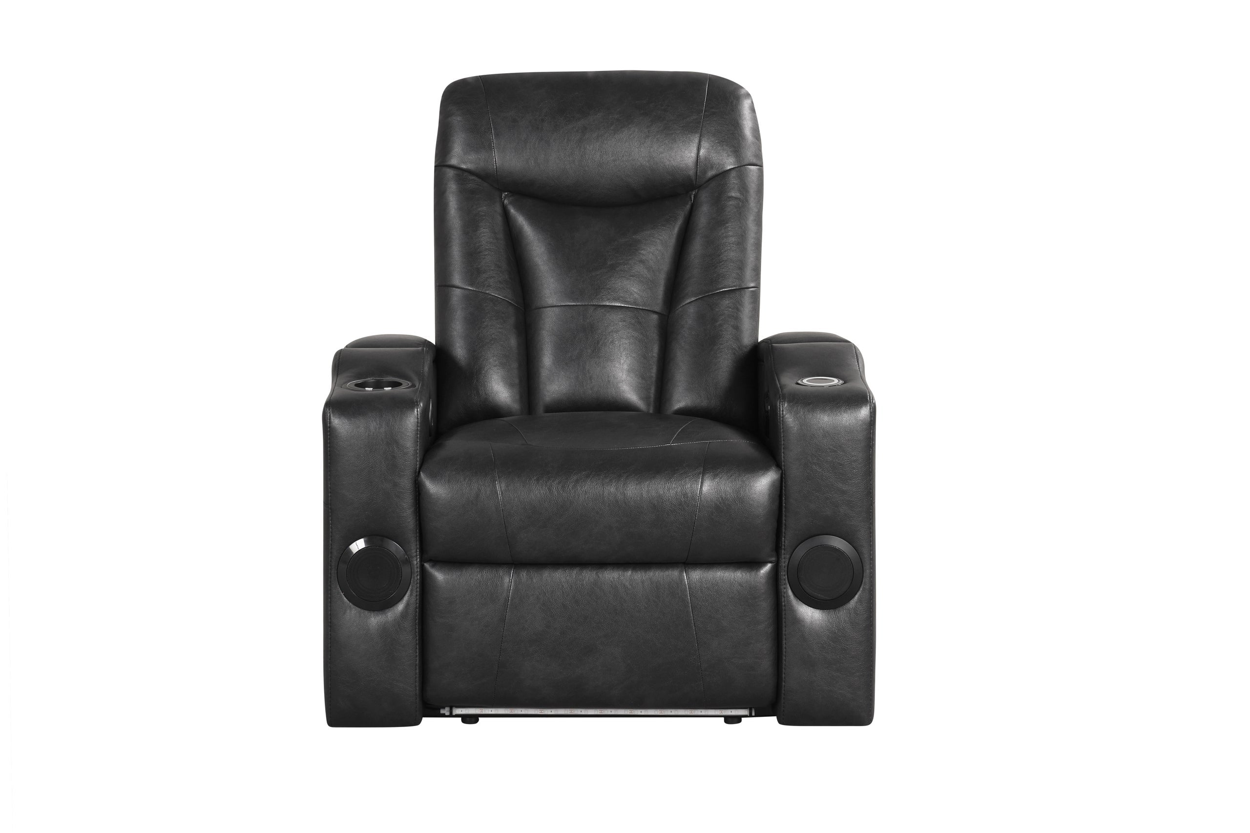 TOPGUN2 Black - Power Recliner (Bluetooth Speaker + Led Light) - TOPGUN2 BLACK