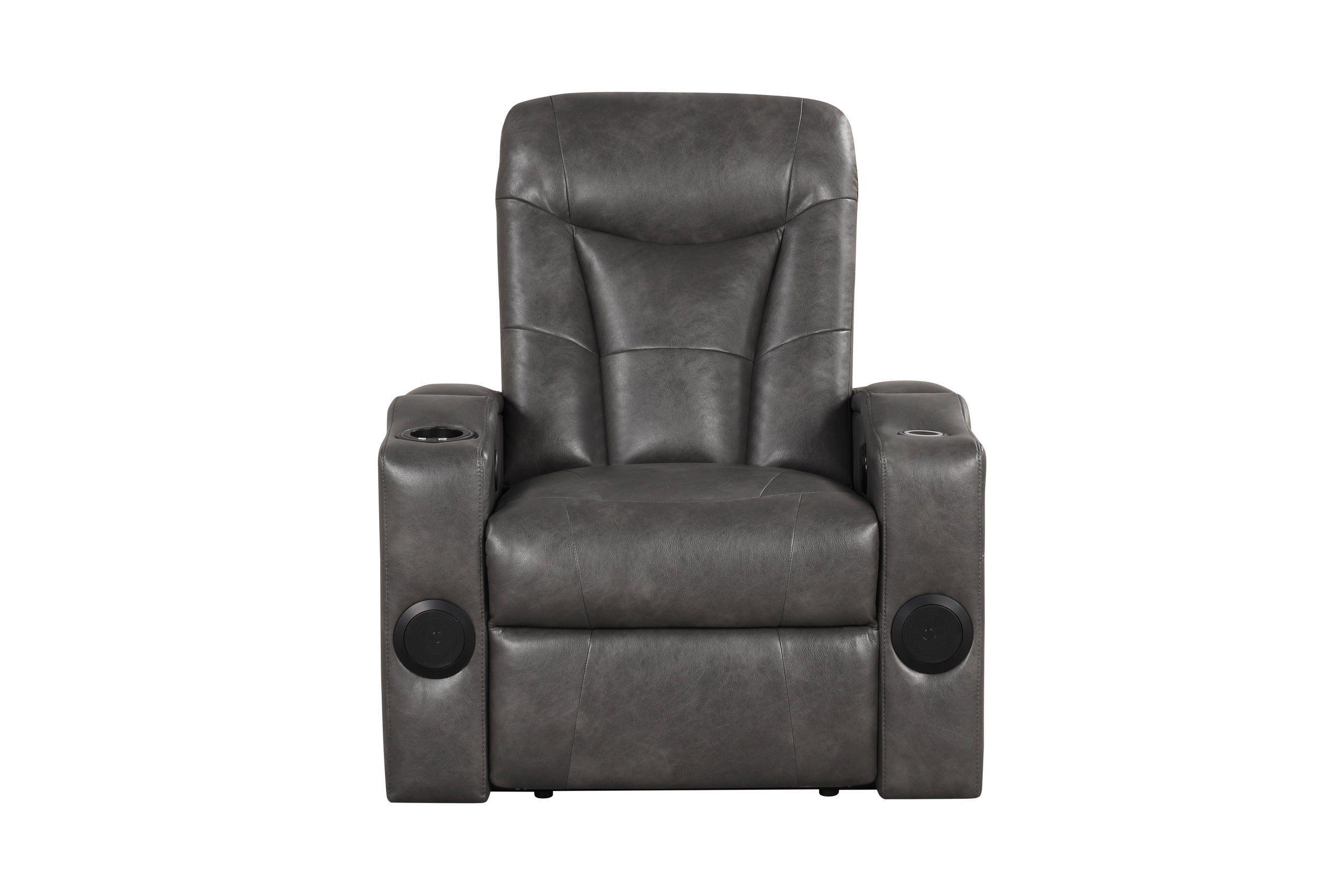 TOPGUN2 Dark Gray - Power Recliner (Bluetooth Speaker + Led Light) - TOPGUN2 DARK GRAY