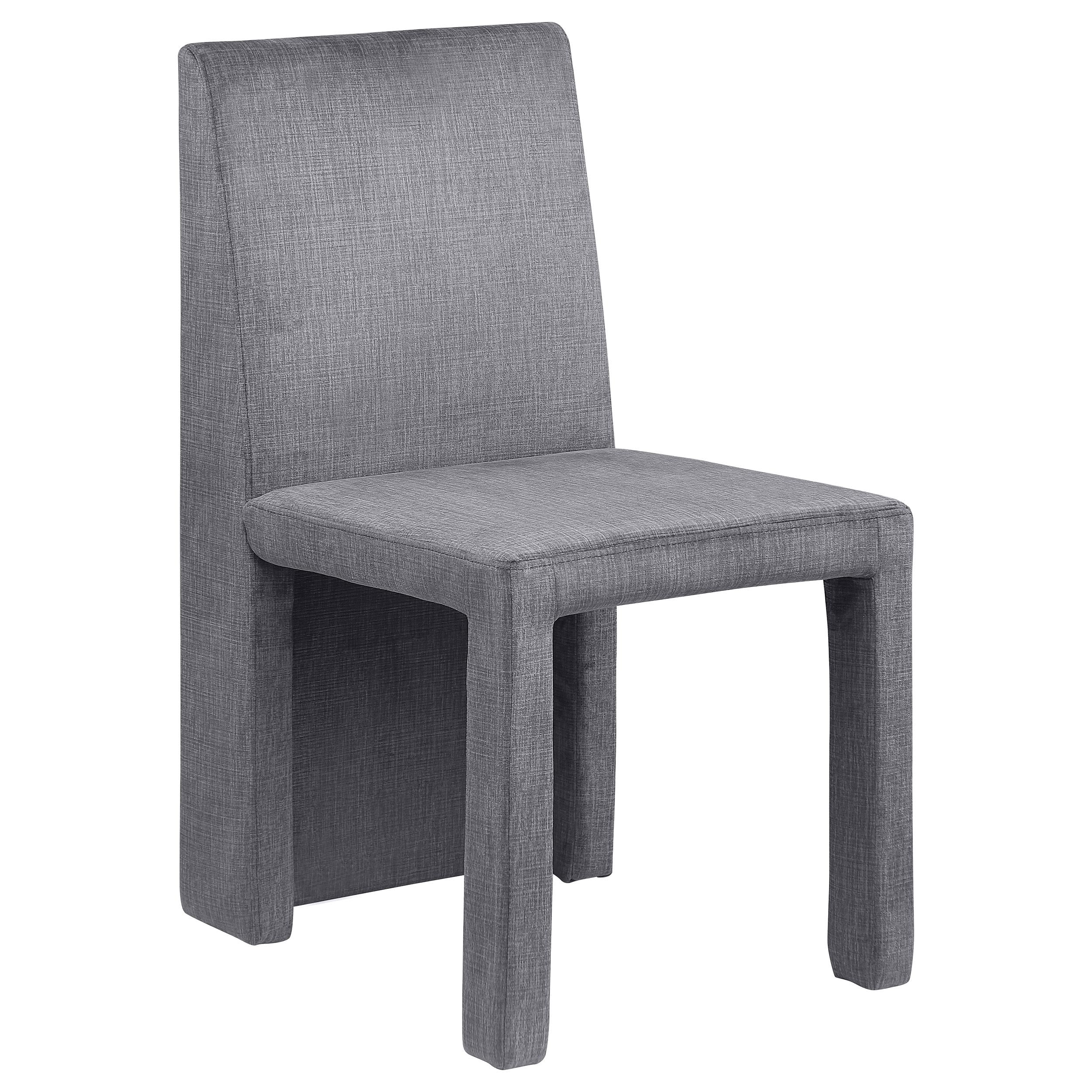 Tordera Velvet Upholstered Side Chair Grey (Set of 2) - 108512