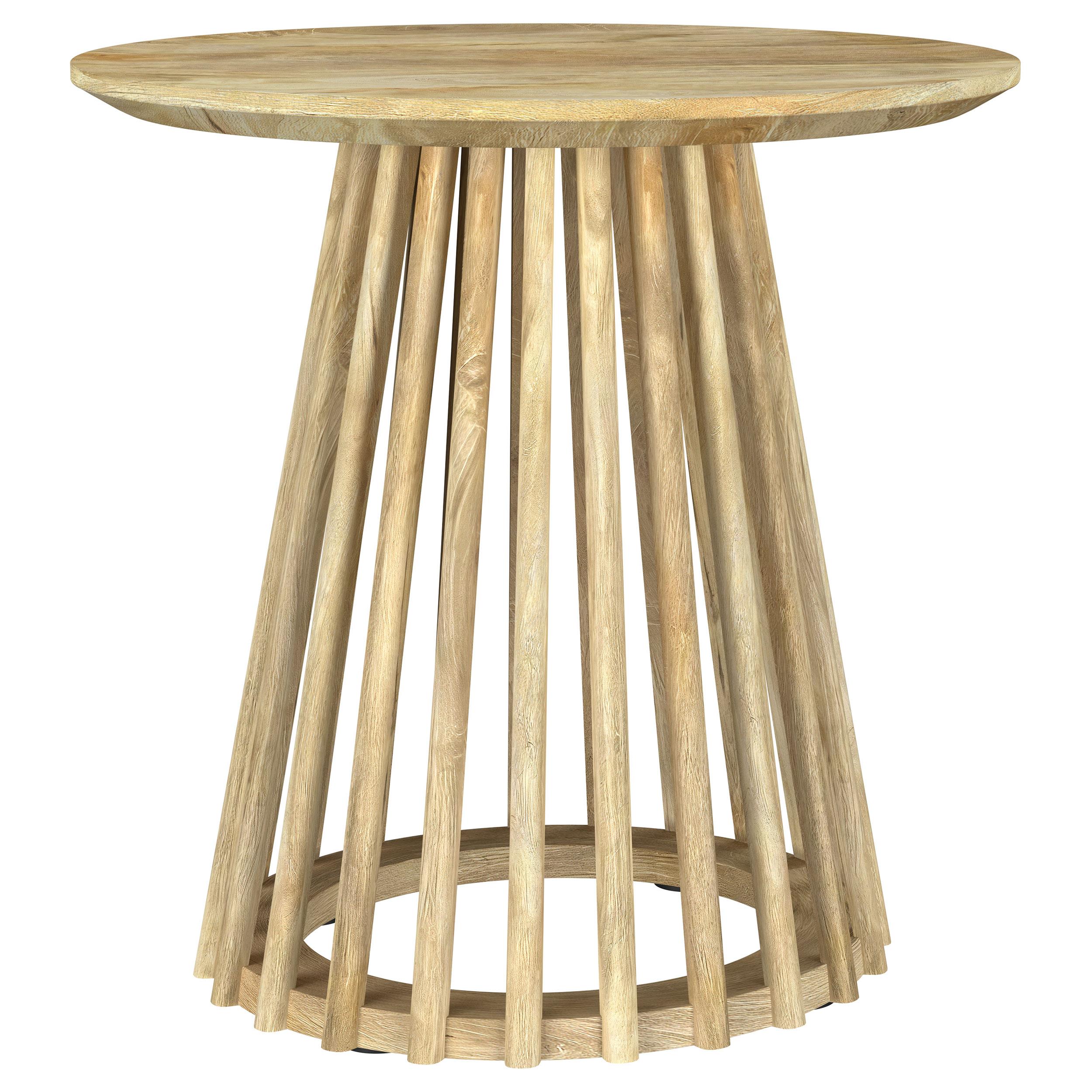 Touhy 2-piece Round Coffee and End Table Set Natural Mango - 710608-S2