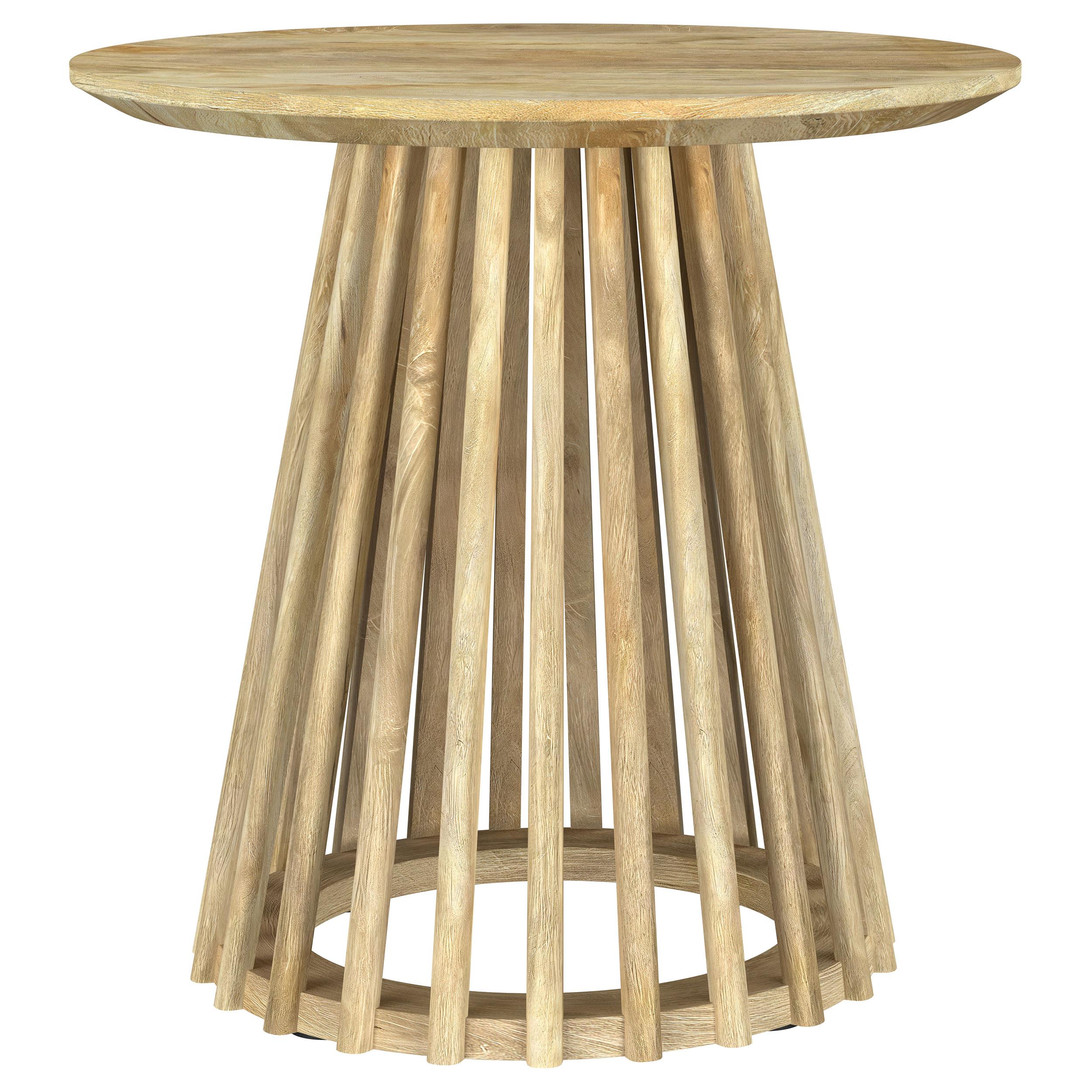 Touhy 2-piece Round Coffee and End Table Set Natural Mango - 710608-S2