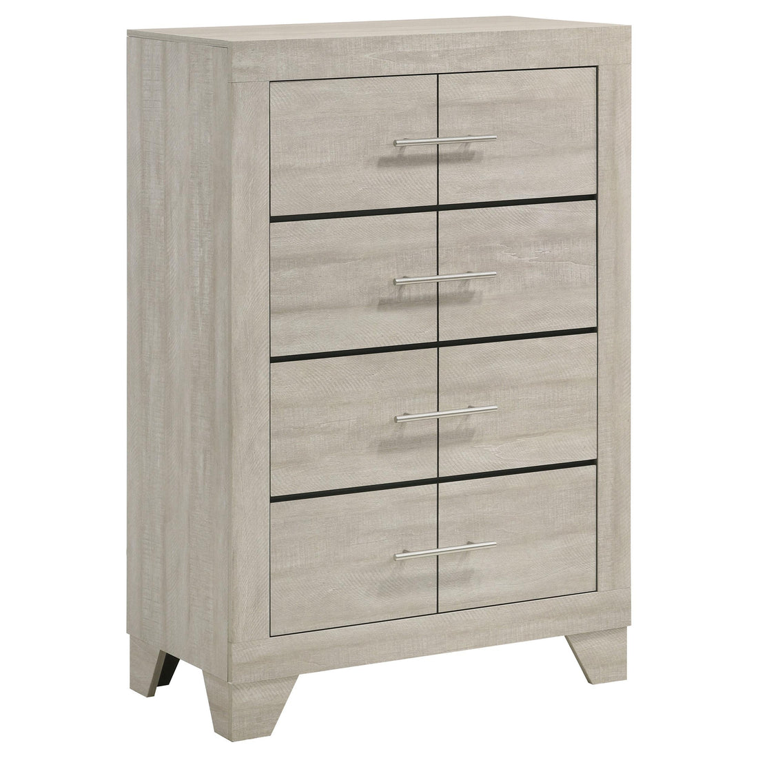 Trenton 4-drawer Bedroom Chest of Drawers Rustic Cream - 225065
