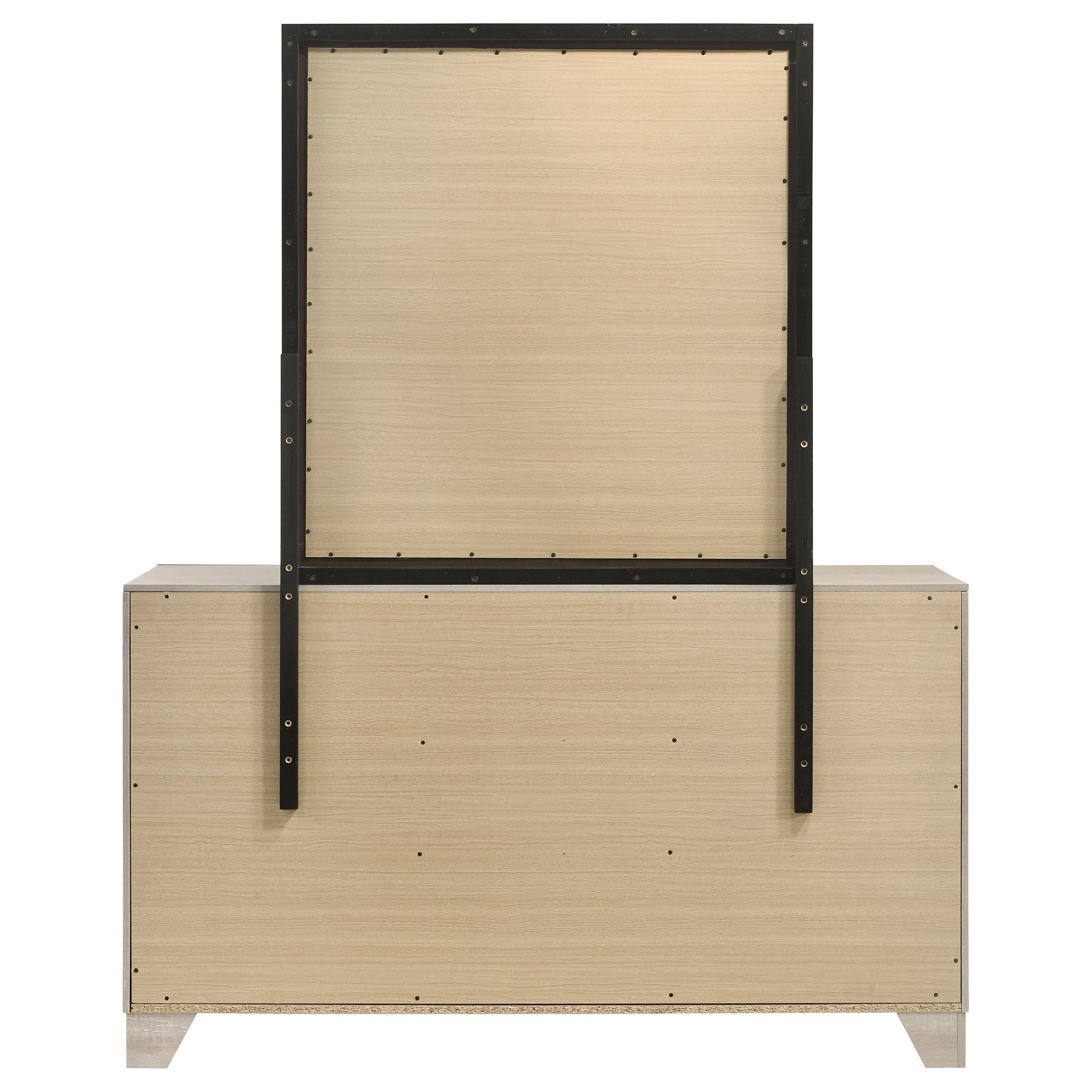 Trenton 6-drawer Bedroom Dresser With Mirror Rustic Cream - 225063M