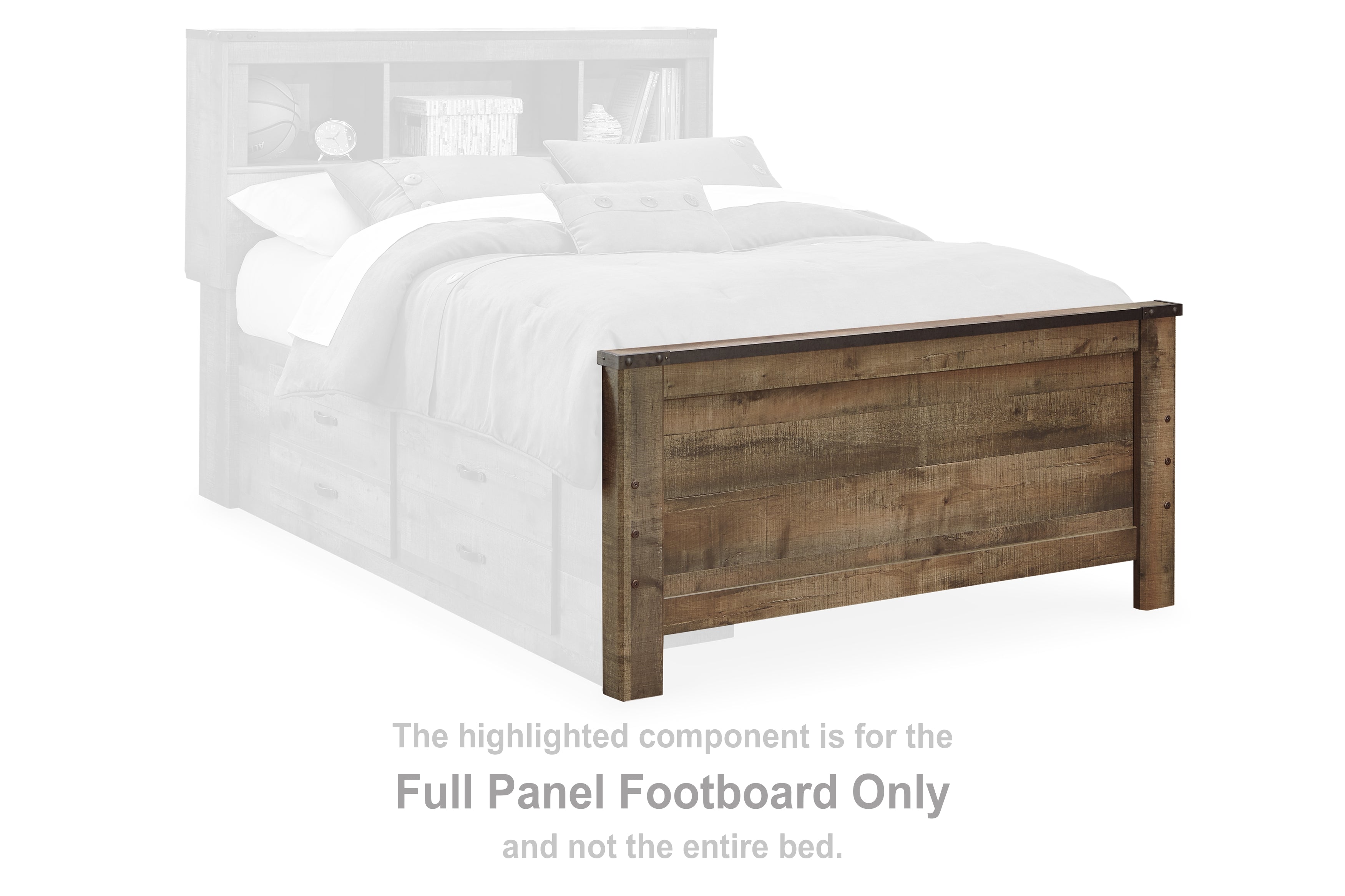 Trinell Brown Full Bookcase Bed with Storage - B446B91