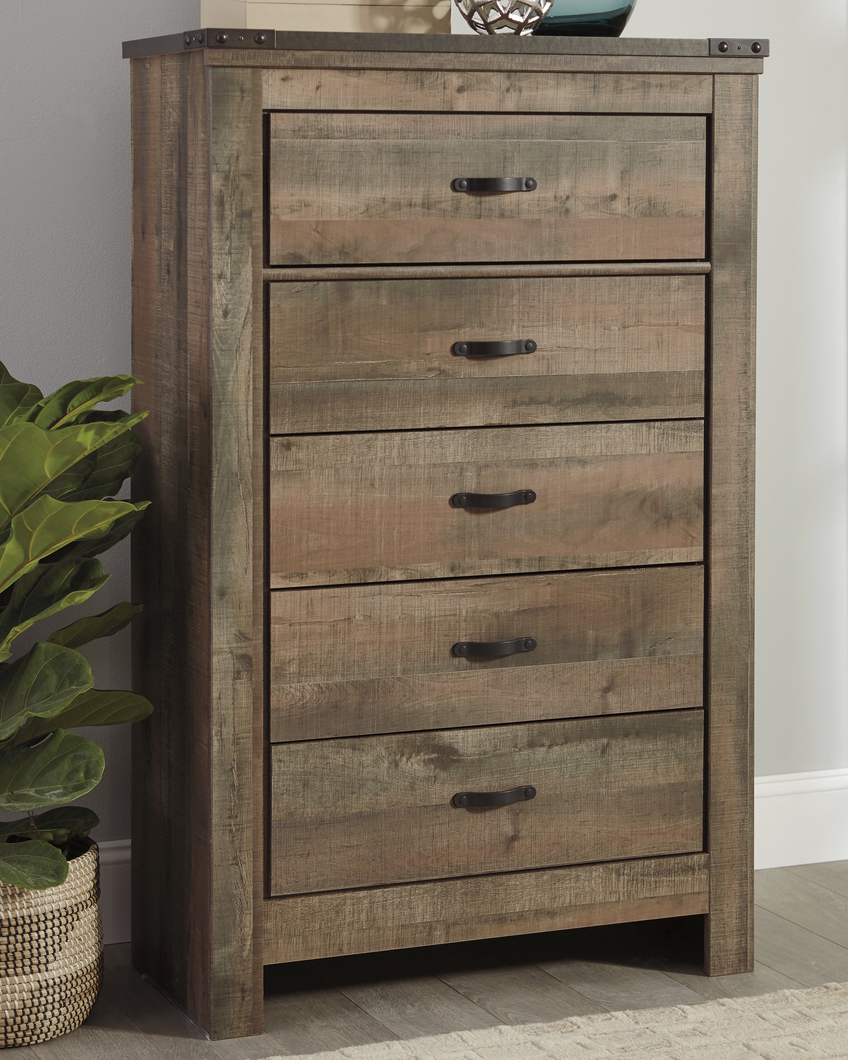 Trinell Brown Twin Storage Bed, Chest and Nightstand - B446B92