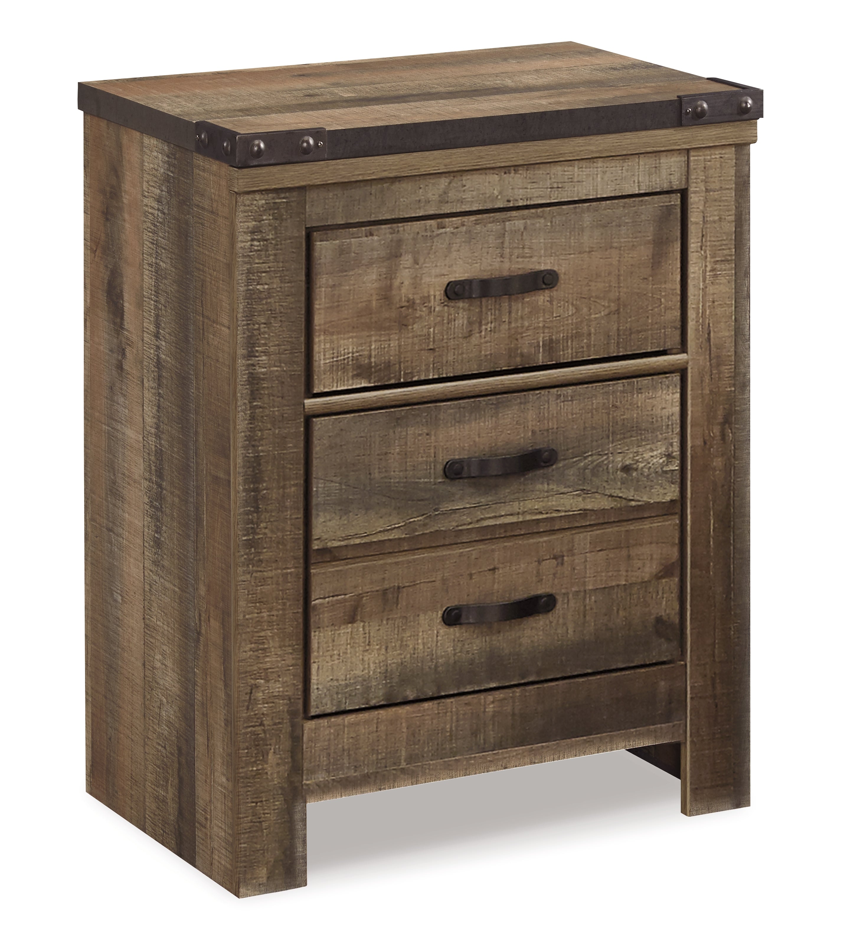 Trinell King Panel Bed with Dresser, Chest and Nightstand in Brown from Ashley - Luna Furniture