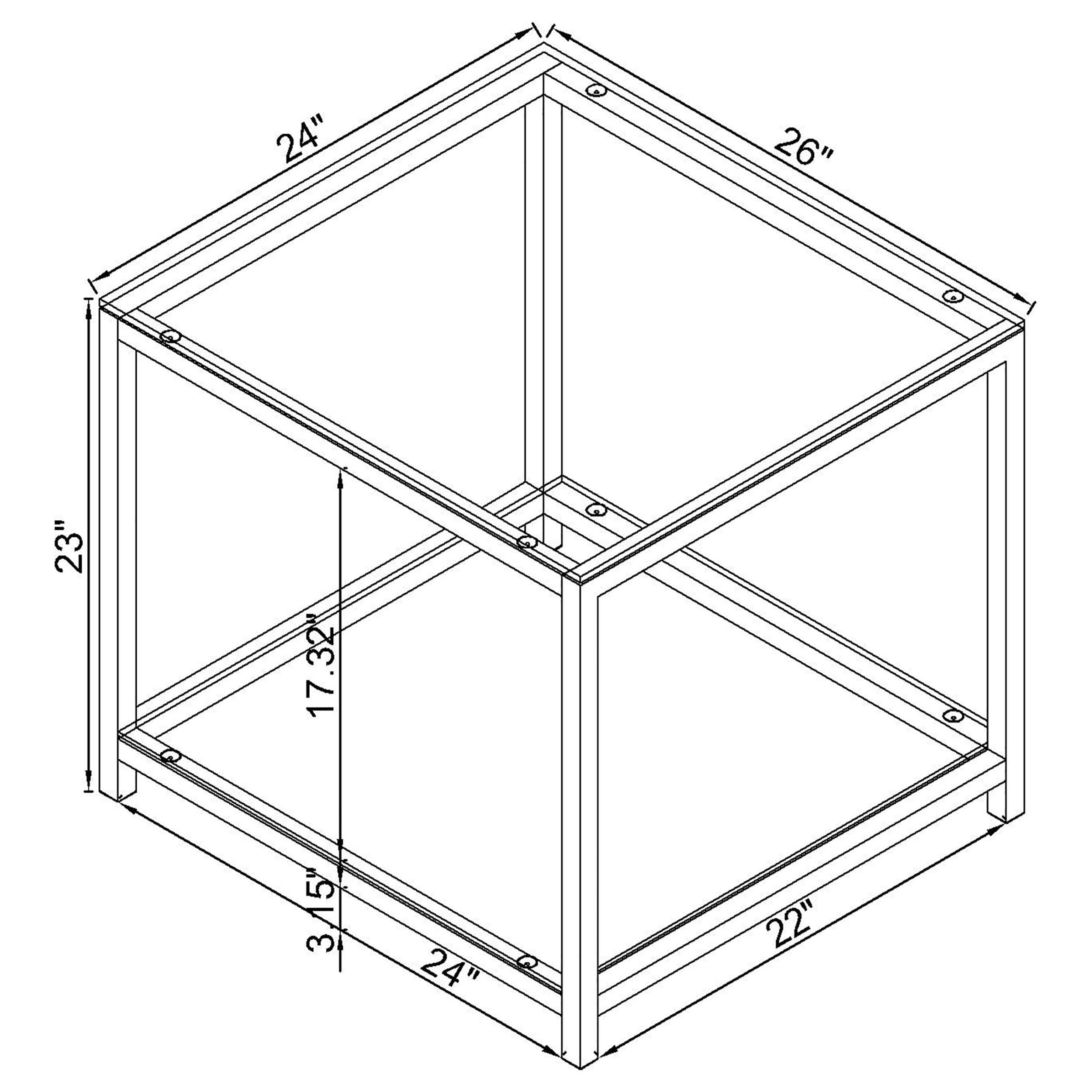 Trini 3-piece Coffee and End Table Set Black Nickel - 720228-S3