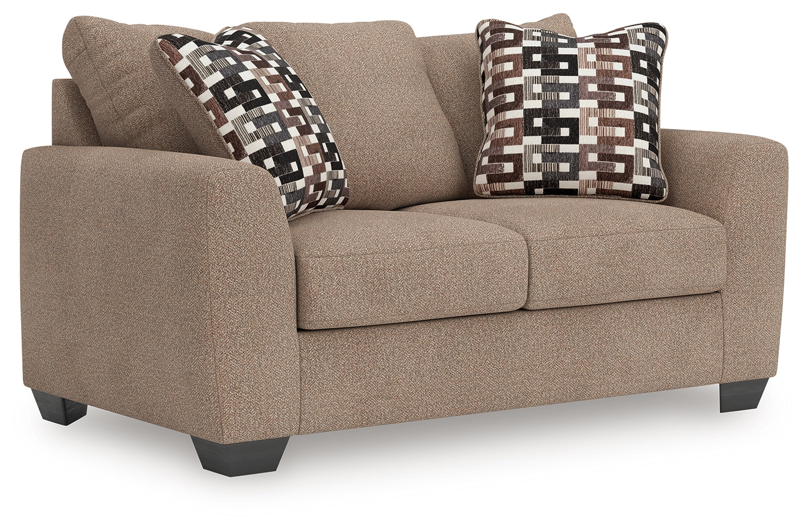 Triston-Peaks Suede Loveseat - 3020435