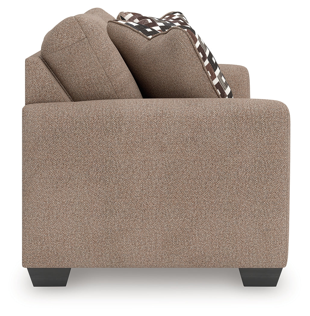 Triston-Peaks Suede Loveseat - 3020435