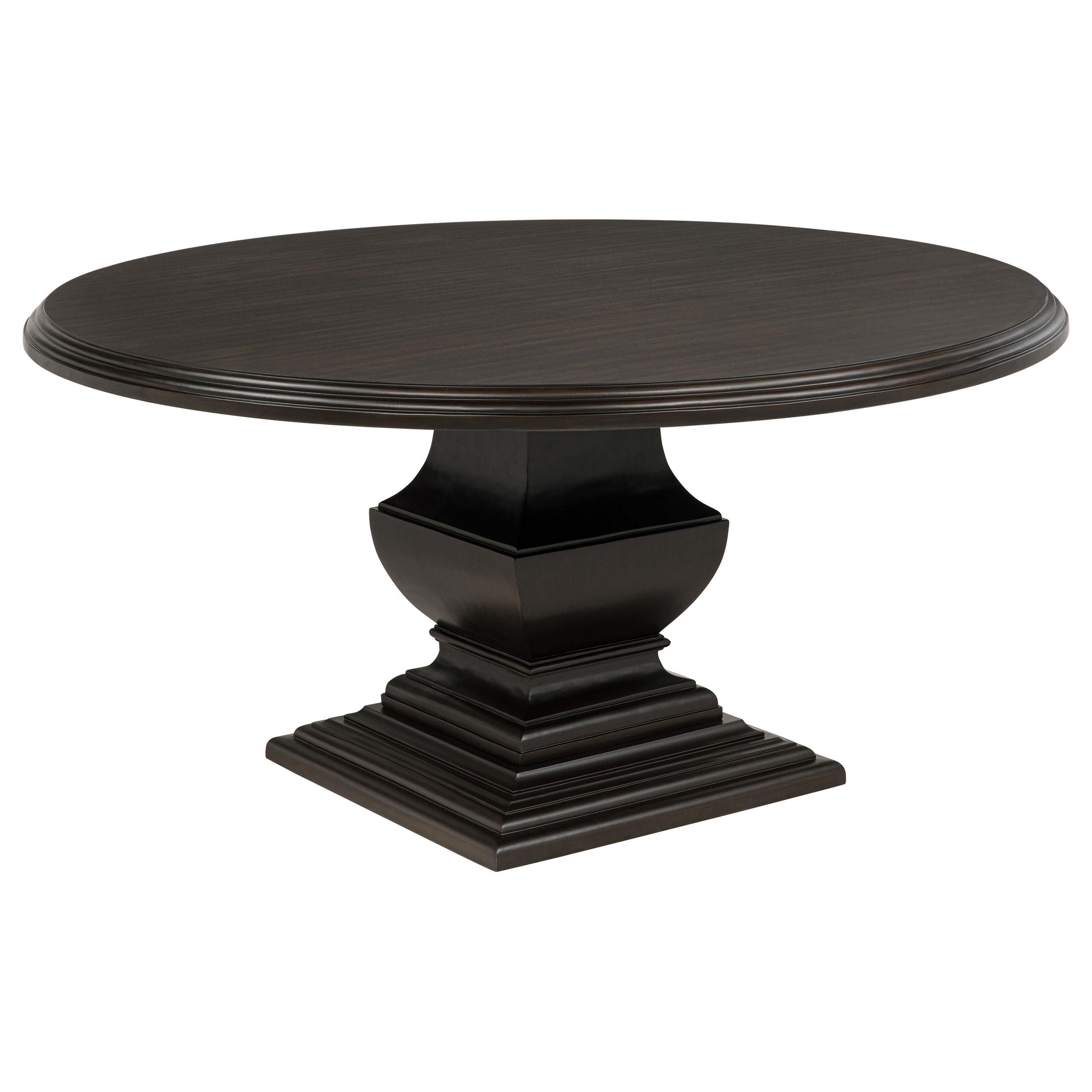 Twyla 7-piece Round Wood Dining Room Table Set Dark Cocoa - 109230-S7