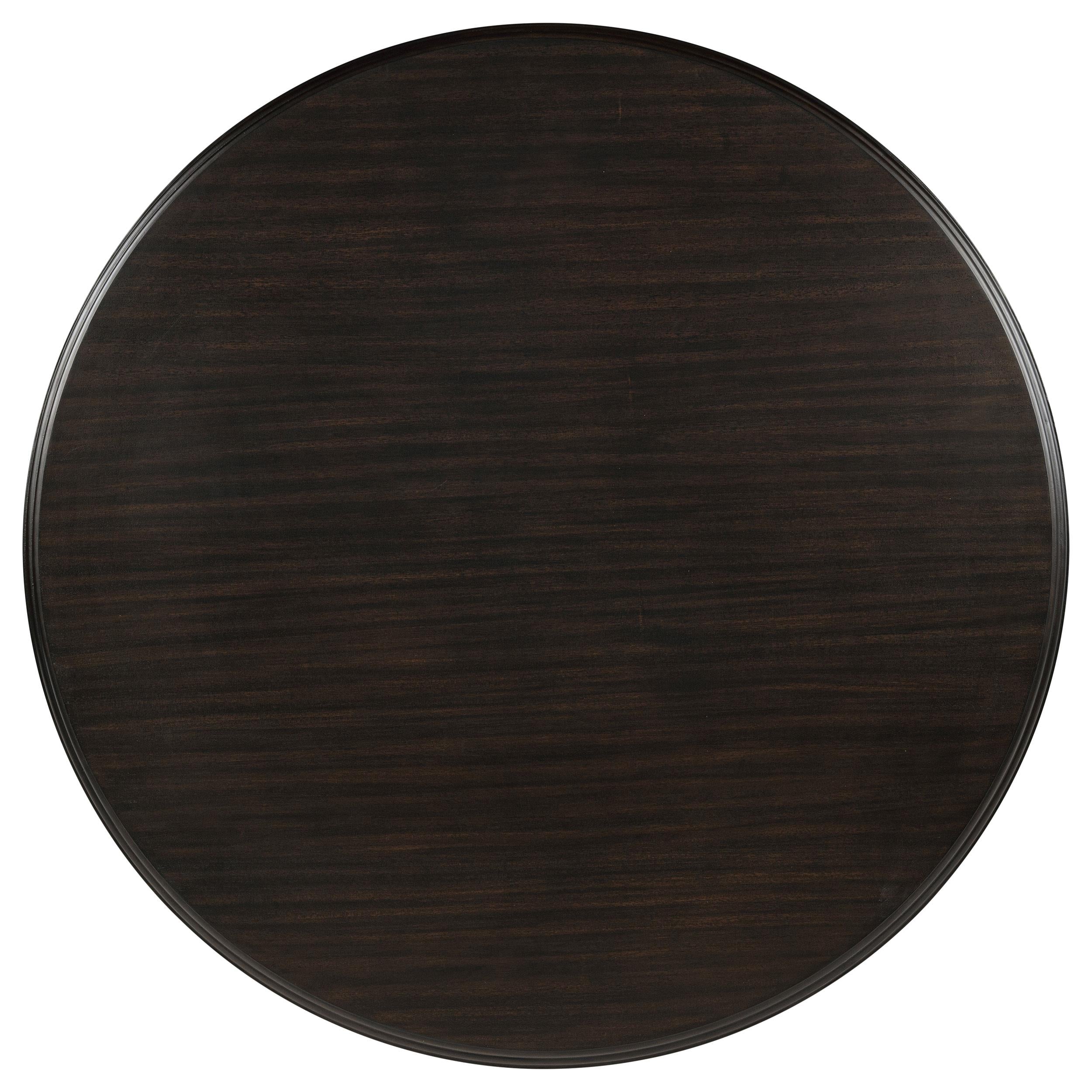 Twyla 7-piece Round Wood Dining Room Table Set Dark Cocoa - 109230-S7