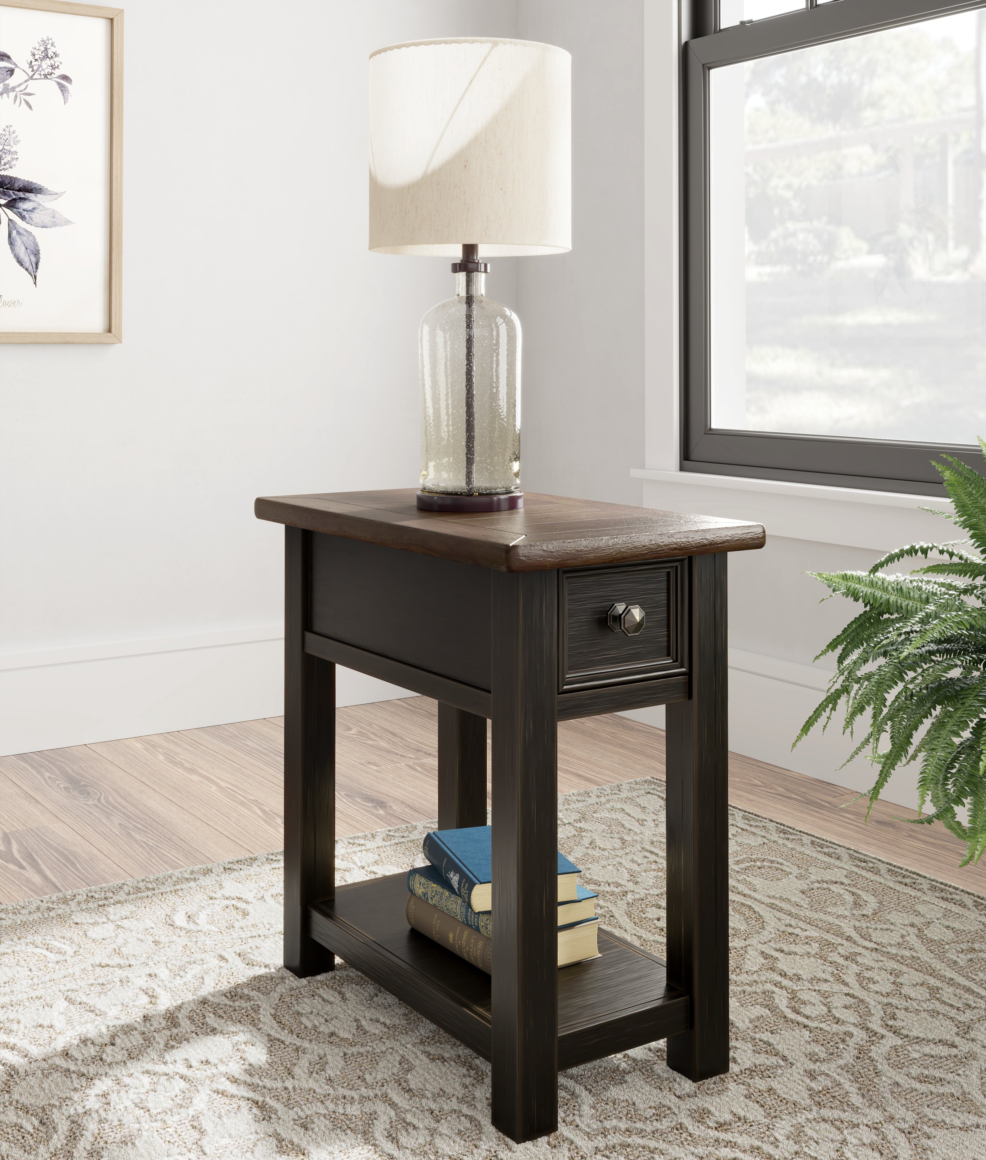 Tyler Creek Coffee Table with 2 End Tables in Grayish Brown/Black - PKG010344