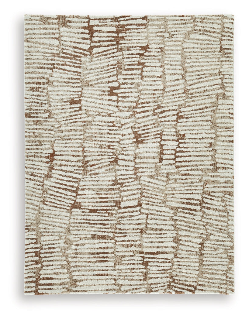 Uduak Cream/Tan/Rust Medium Rug - R408112