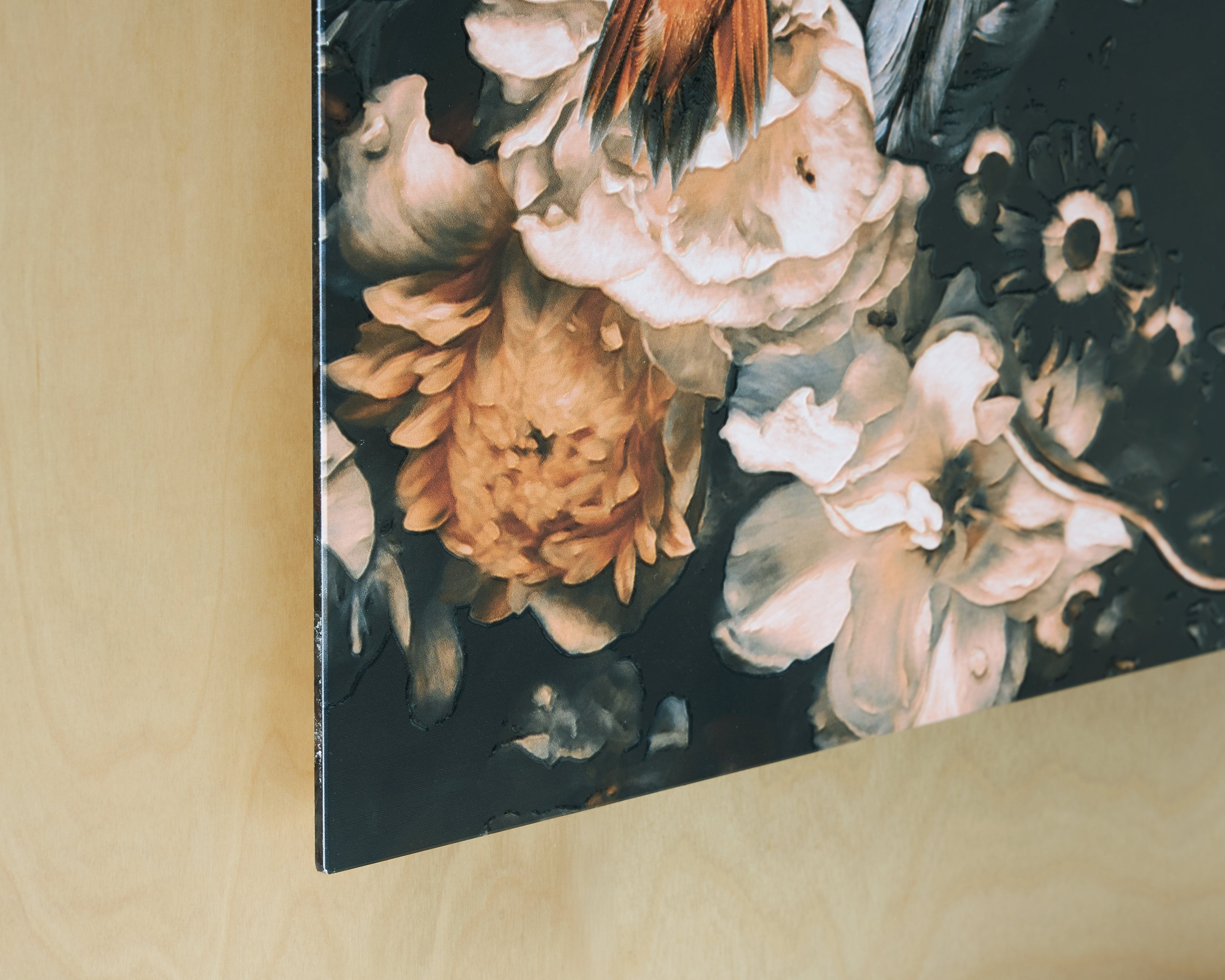 Valfer Orange/Black/White Wall Art - A8000481