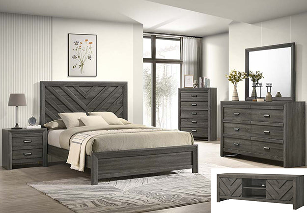 Valor Night Stand-Grey - B9335-2