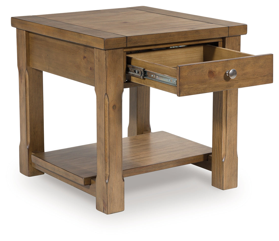 Vandenmore Medium Brown End Table - T539-3