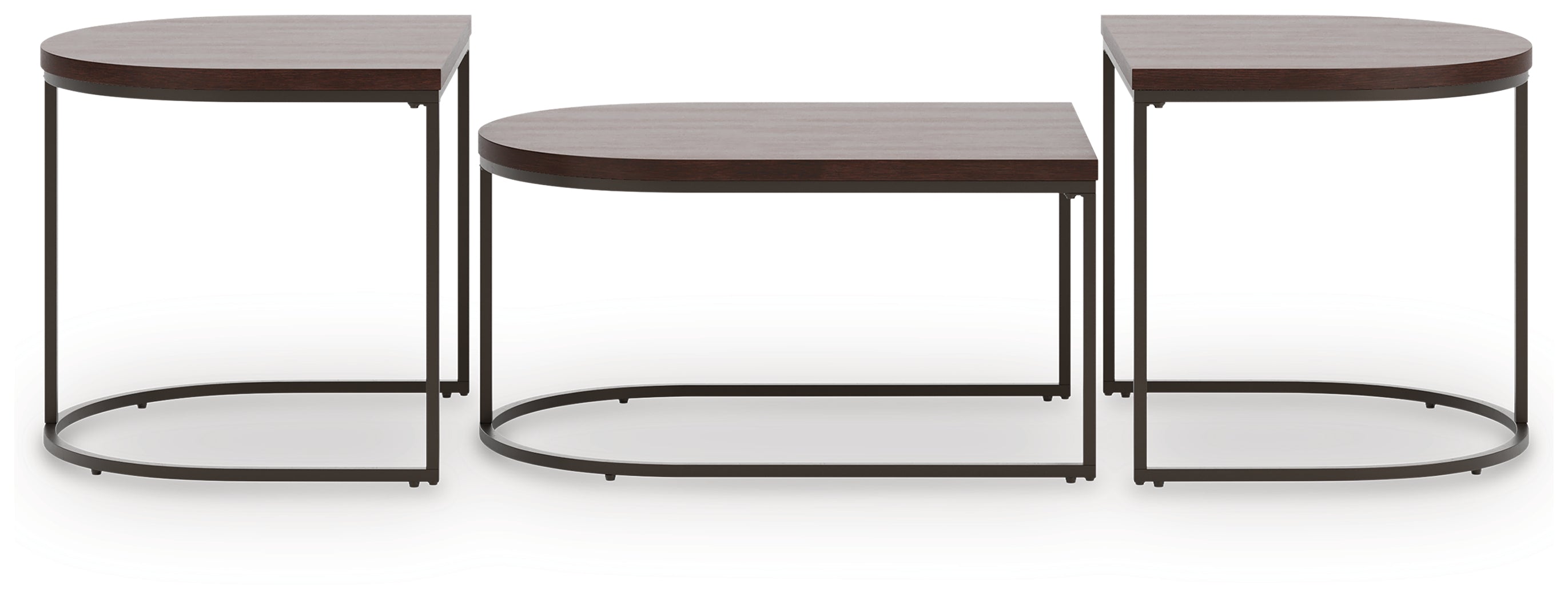 Vanmore Dark Brown Table (Set of 3) - T199-13