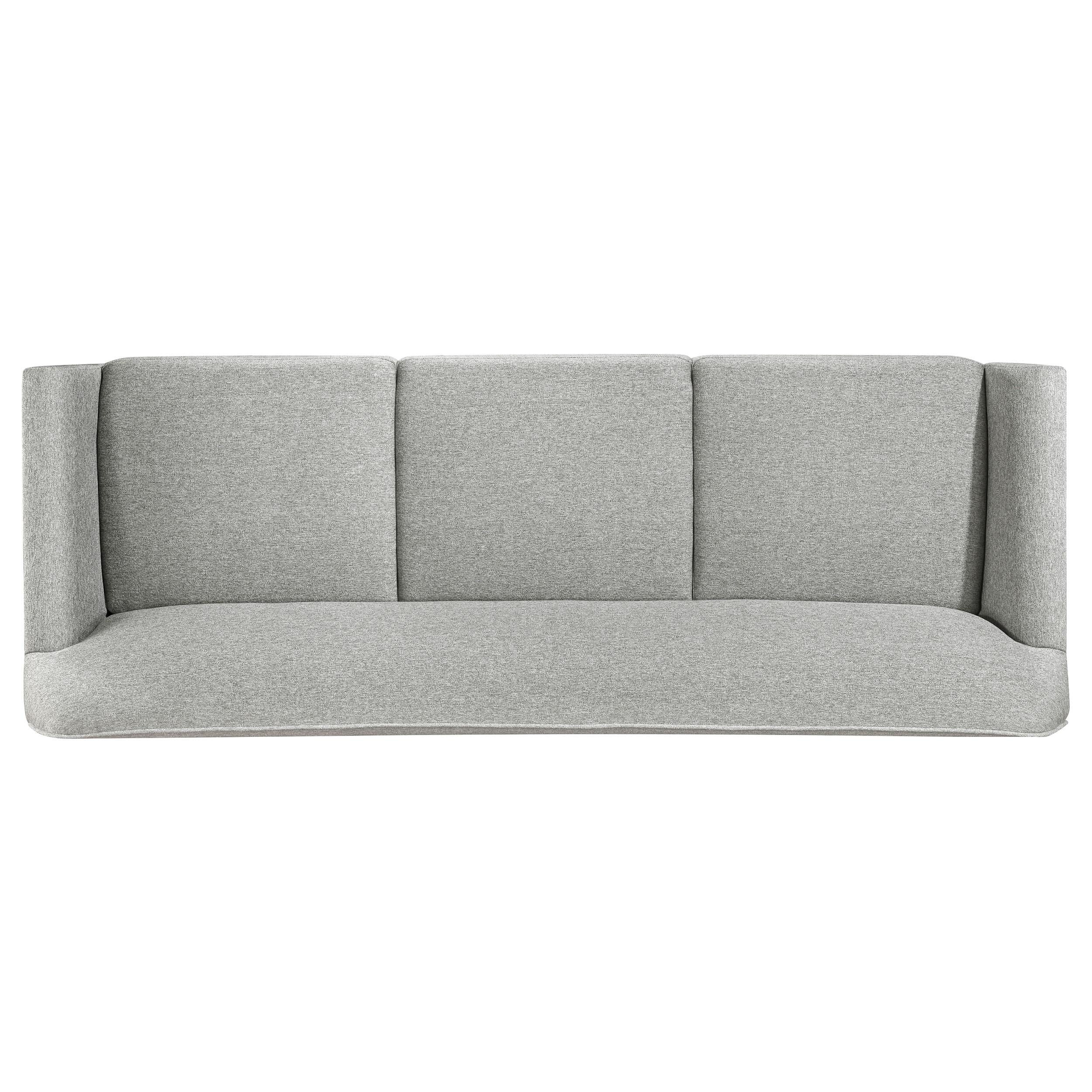 Vaughn Fabric Upholstered Flared Arm Sofa Grey - 511071