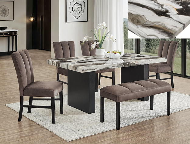 Vega Faux Marble Dining Table Top - 1420T-3972-TOP