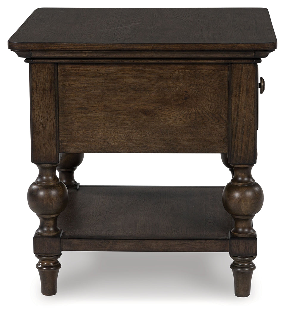 Veramond Dark Brown End Table - T694-2 - Bien Home Furniture & Electronics