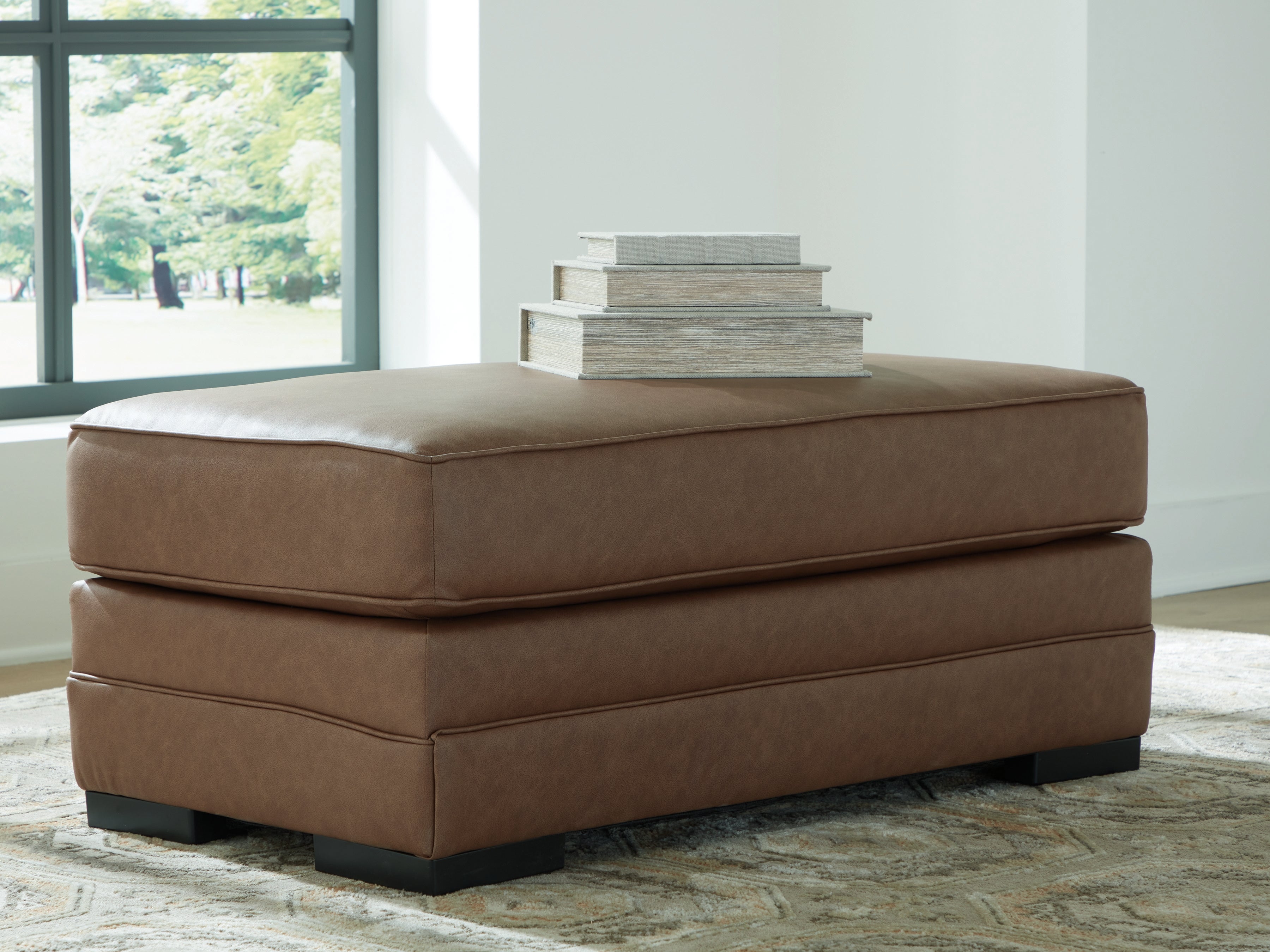 VillaCourt Caramel Ottoman - 7490914