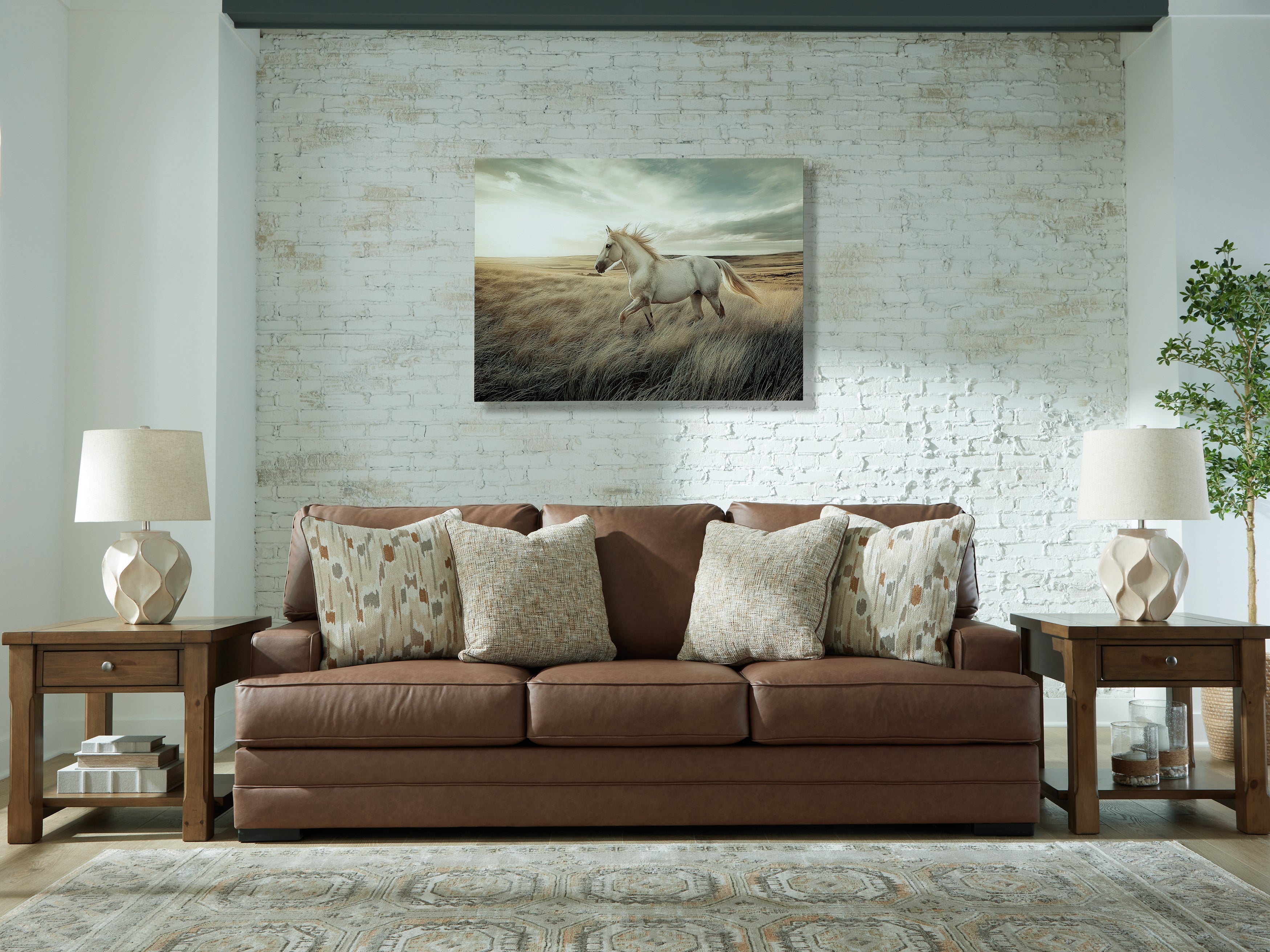 VillaCourt Caramel Sofa - 7490938