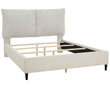 Violet Whote Dove Queen Upholstered Bed - SET | 5113WH-Q-HB | 5113WH-Q-FBRL - Bien Home Furniture & Electronics