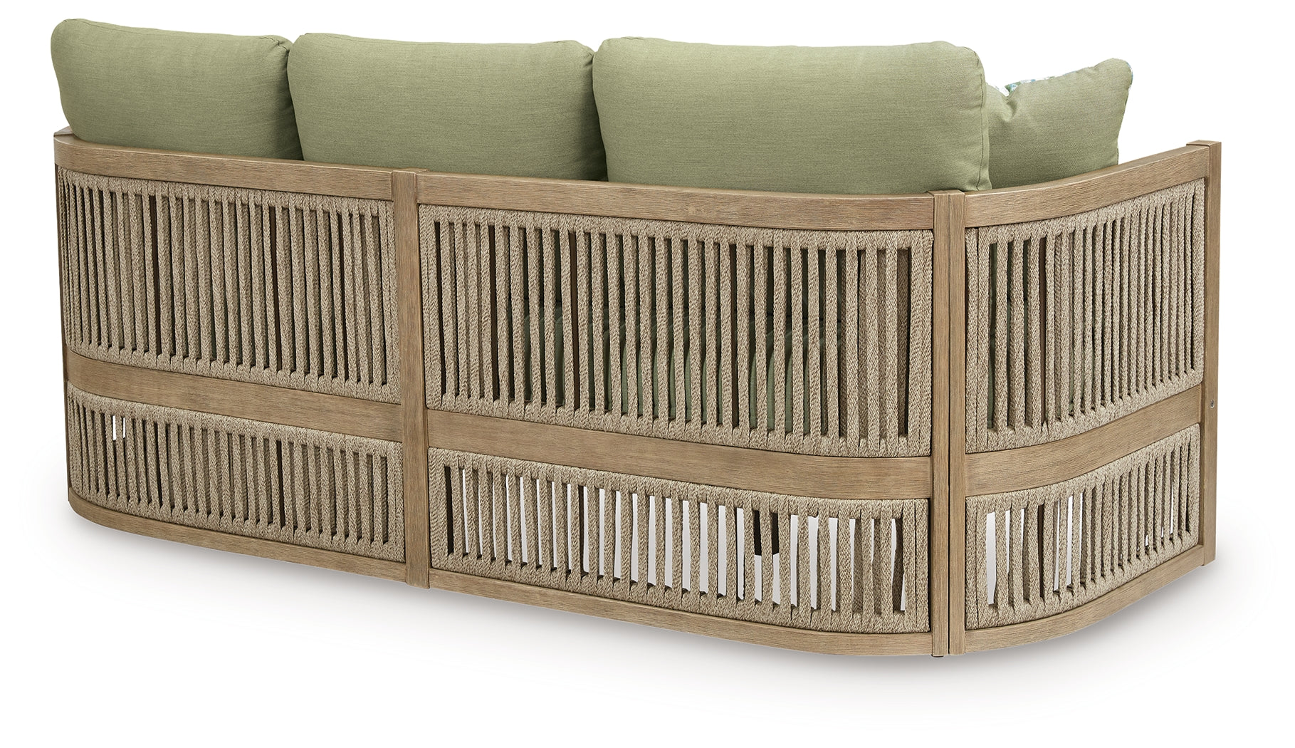 Vision Lane Beige/Green Outdoor Sofa with Cushion - PCP604-838