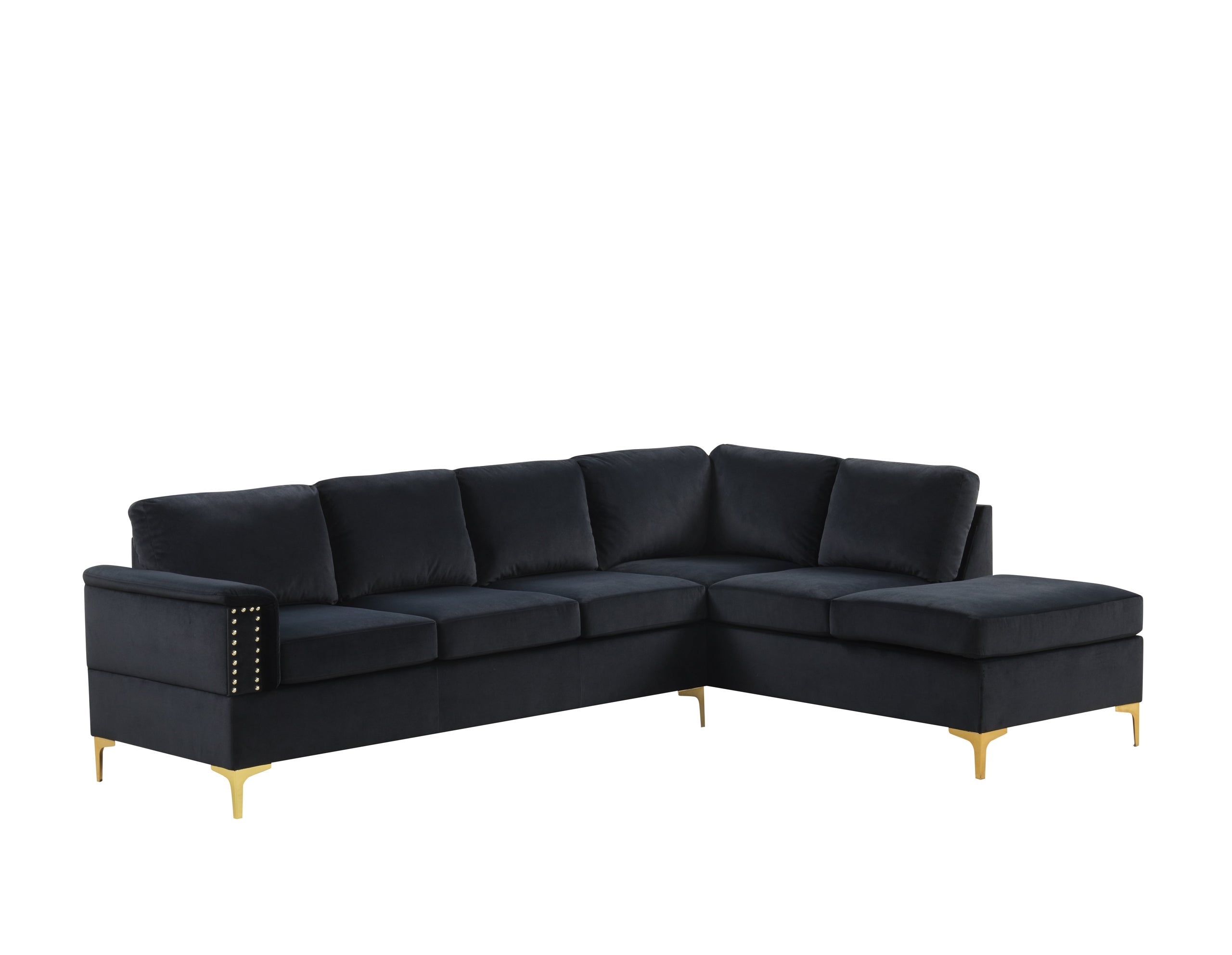 Vogue2 Black Sectional - VOGUE2 BLACK
