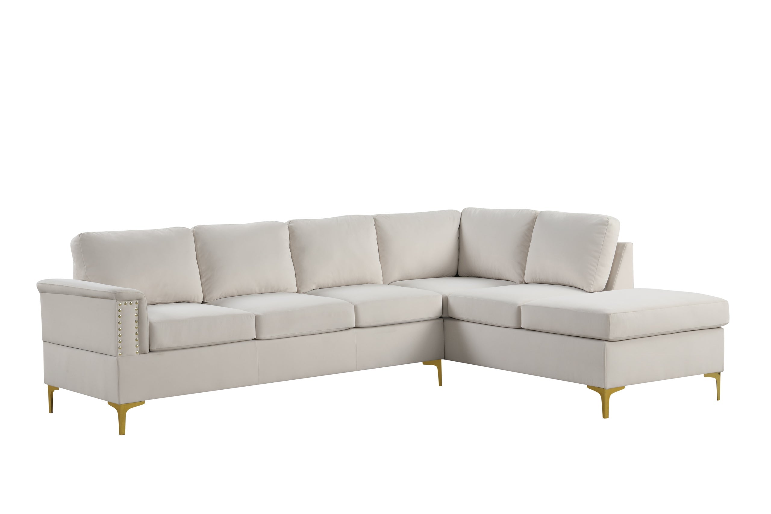 Vogue2 Cream Sectional - VOGUE2 CREAM