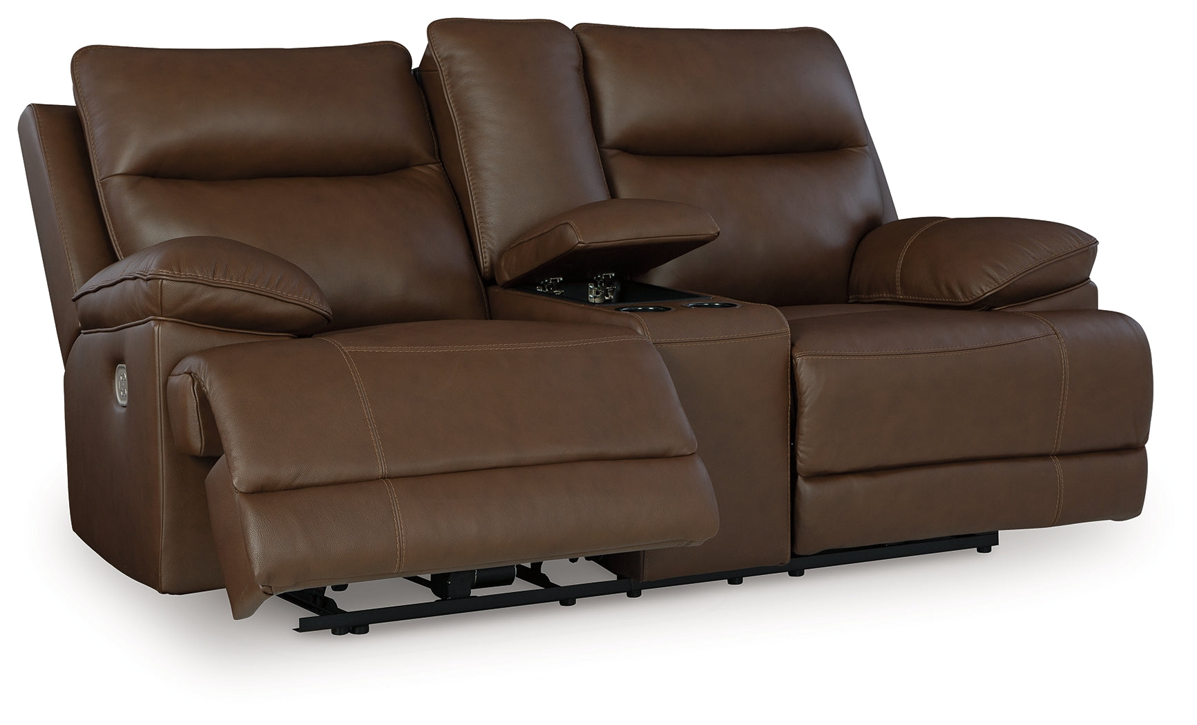 VonRyan Tobacco Power Reclining Sofa, Loveseat and Recliner - U10400U2