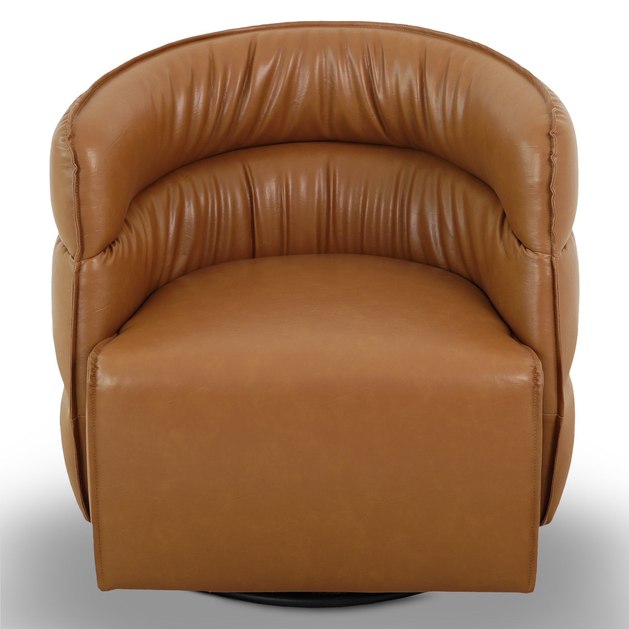 Walden Swivel Chair - Vegan Tan Leather - SCH00500801