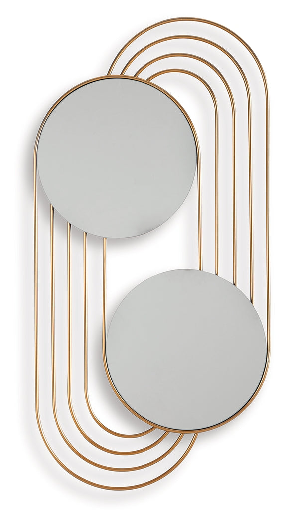 Warrenley Gold Finish Accent Mirror - A8010401